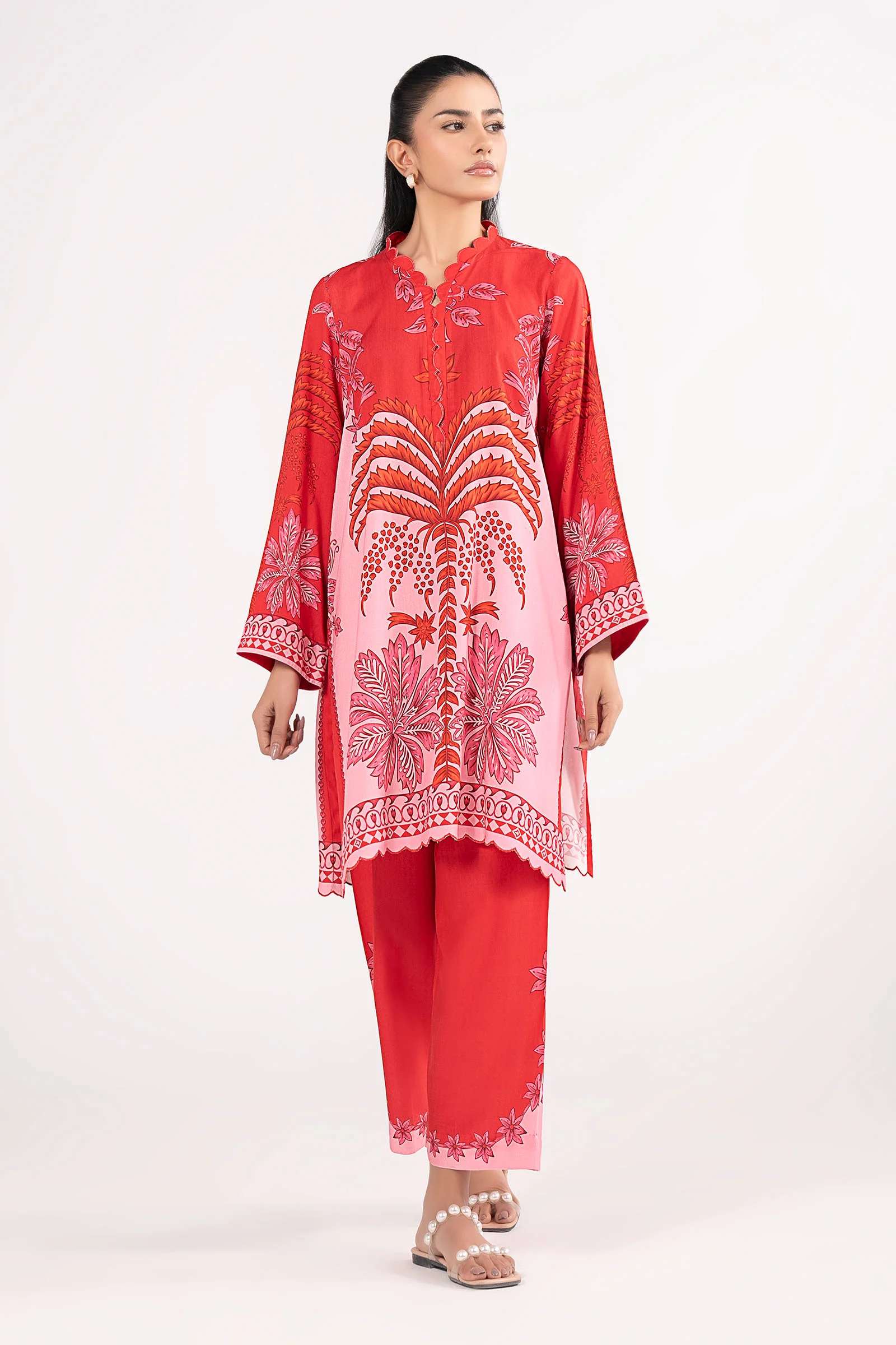 2 Pc Printed Arabic Lawn Suit