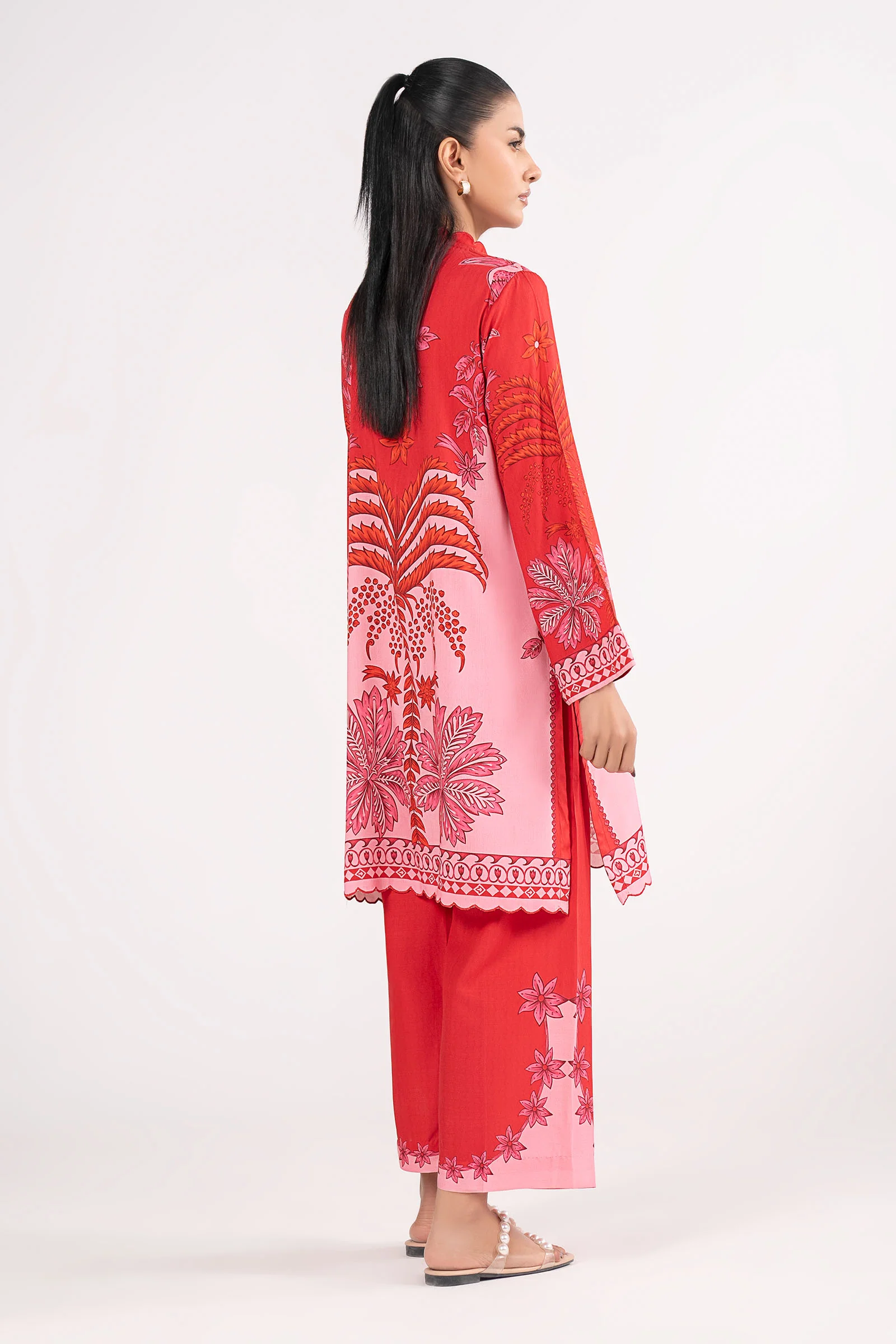 2 Pc Printed Arabic Lawn Suit - Image 8