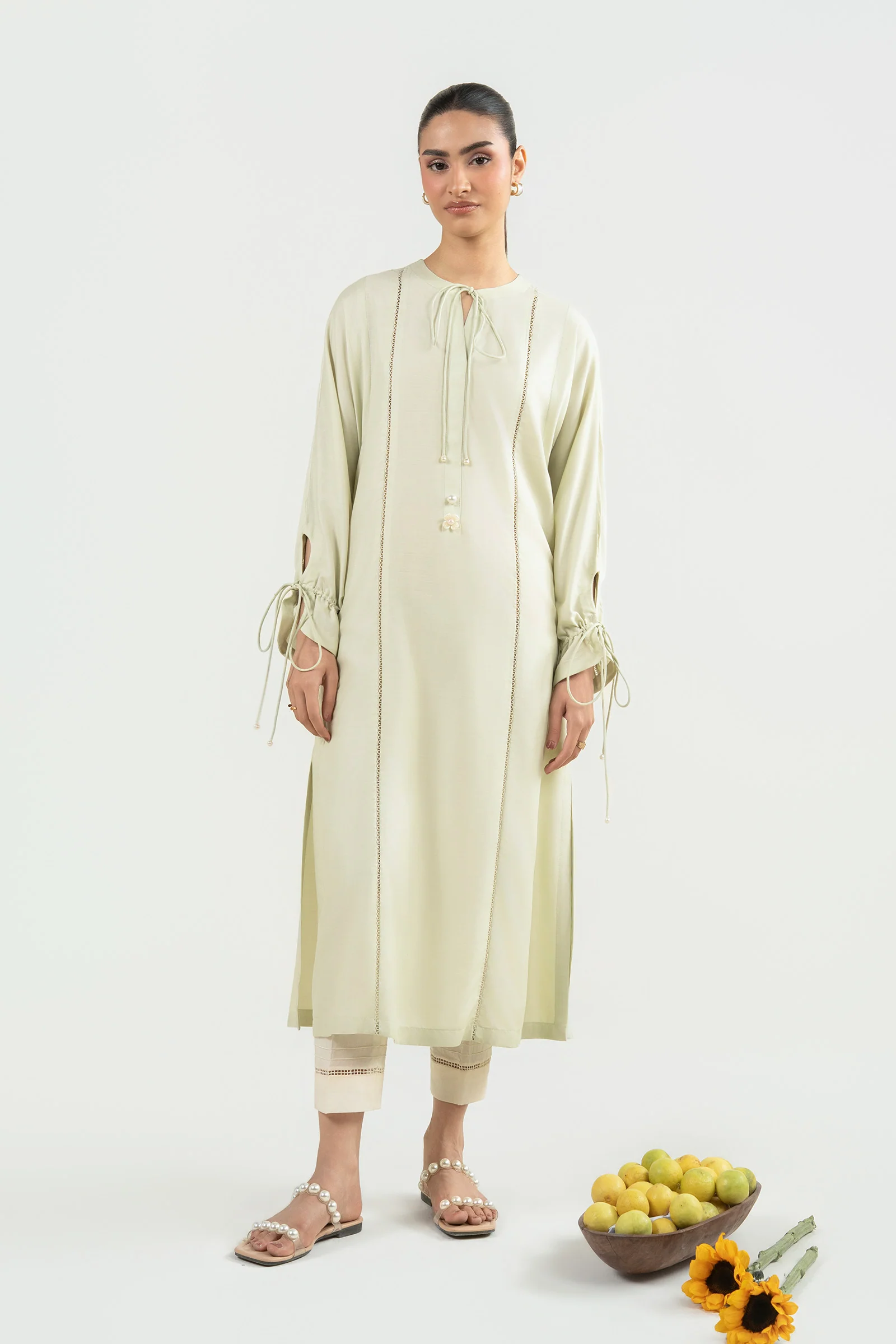 Dyed Slub Lawn Shirt
