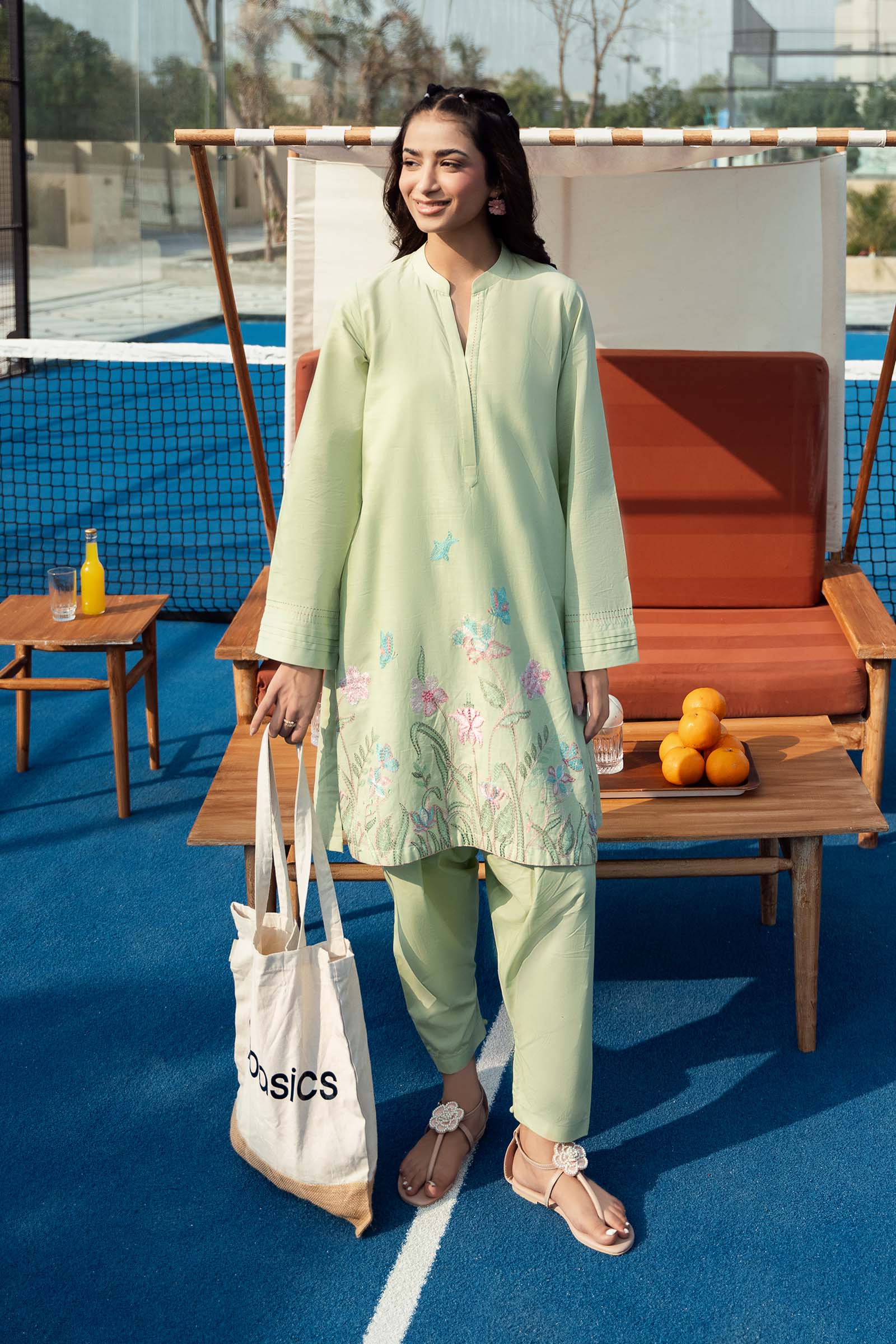 2 Pc Embroidered Crosshatch Suit - Image 6