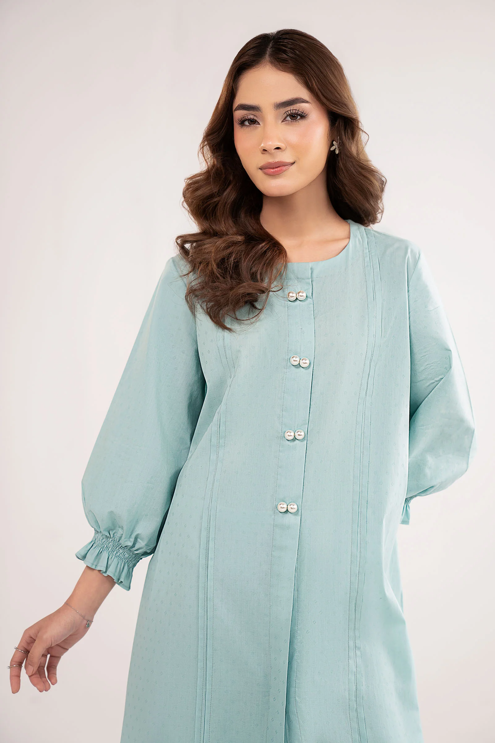 Dyed Dobby Cotton Shirt - Image 3