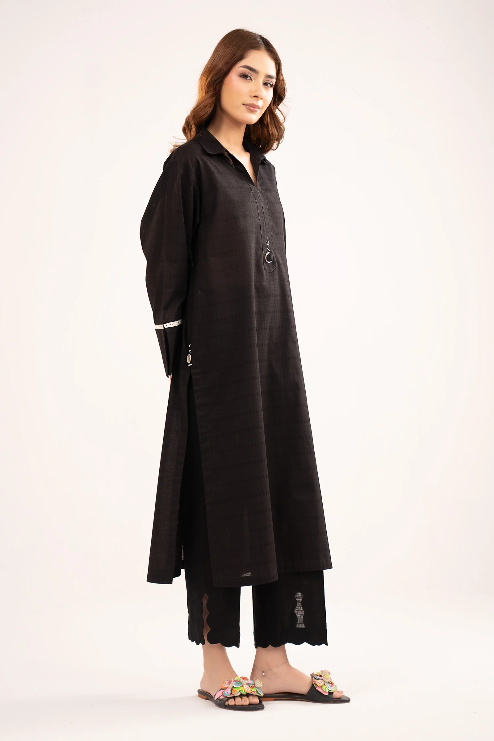 Dyed Dobby Cotton Shirt - Image 6