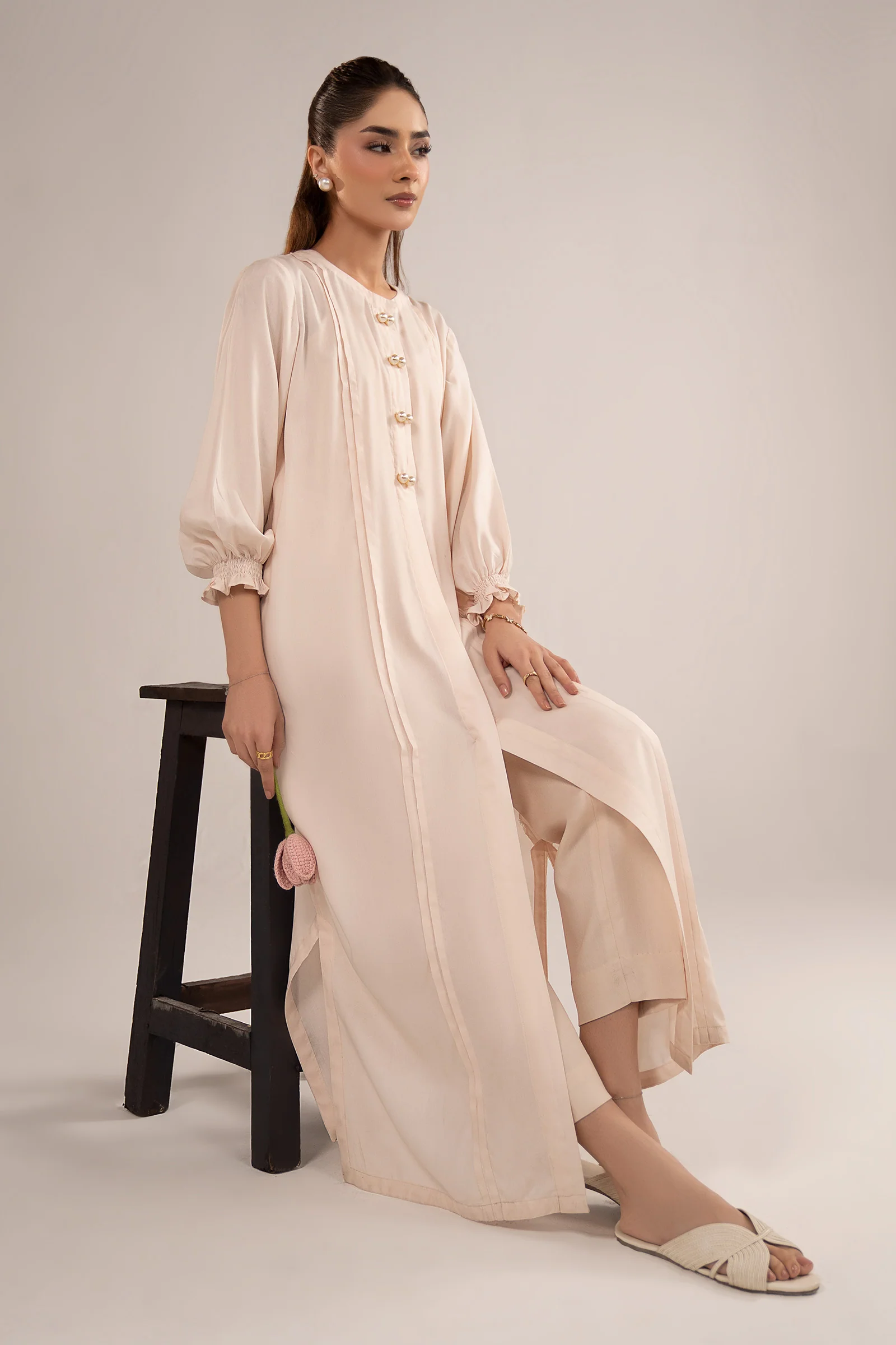 Dyed Arabic Lawn Shirt - Image 2