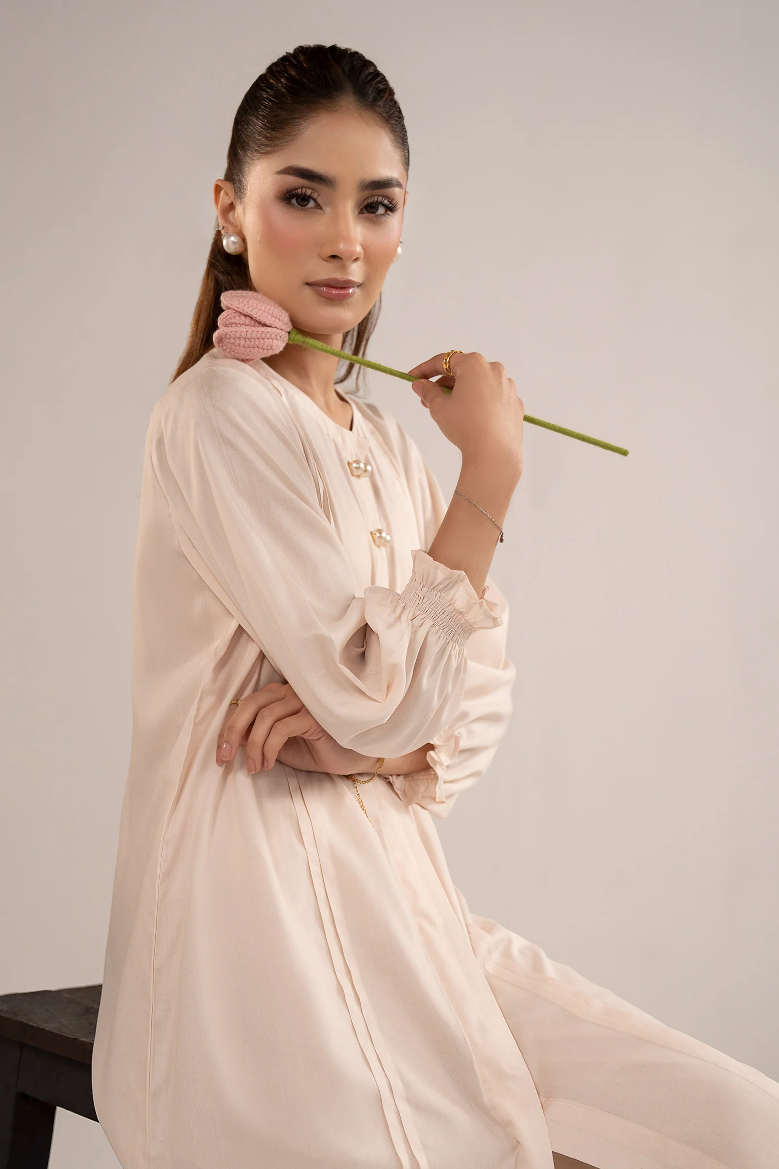 Dyed Arabic Lawn Shirt - Image 4