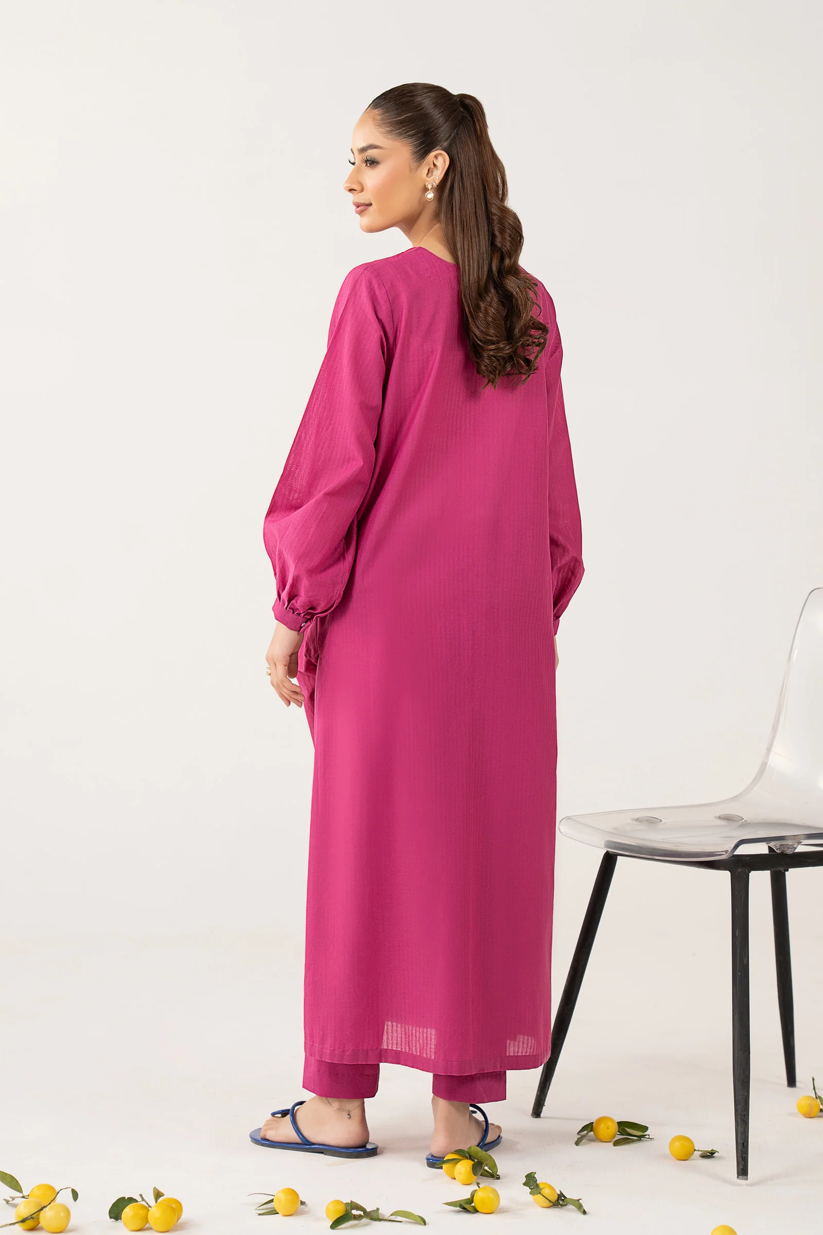 Dyed Pinstripe Cotton Shirt - Image 6