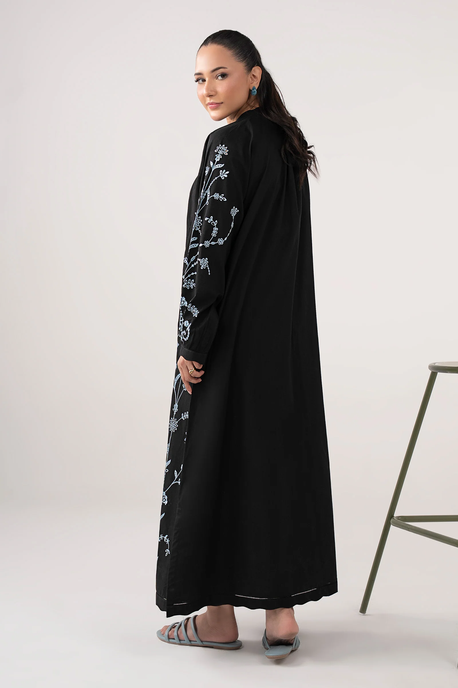 Embroidered Lawn Dress - Image 8
