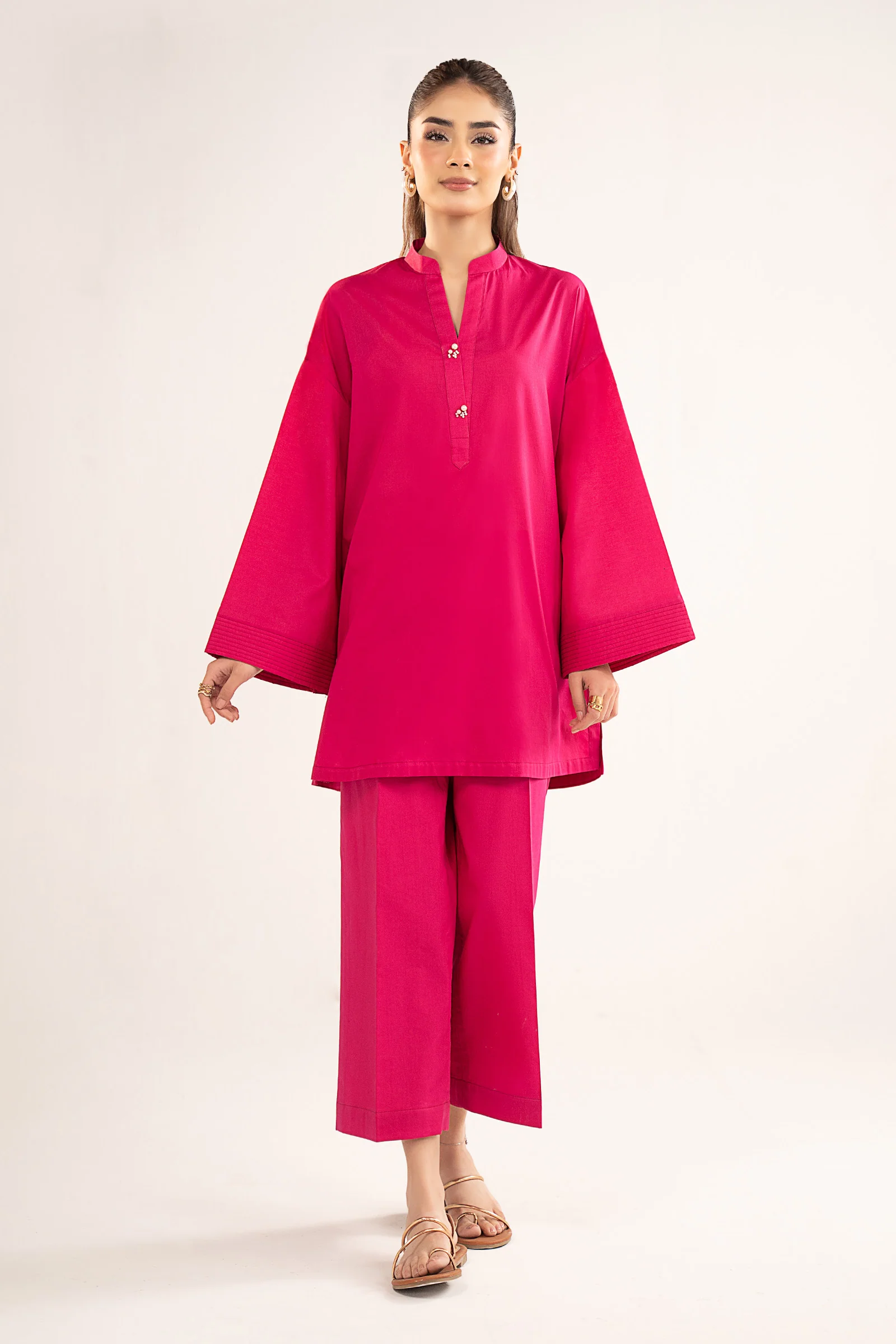 2 Pc Dyed Lawn Suit