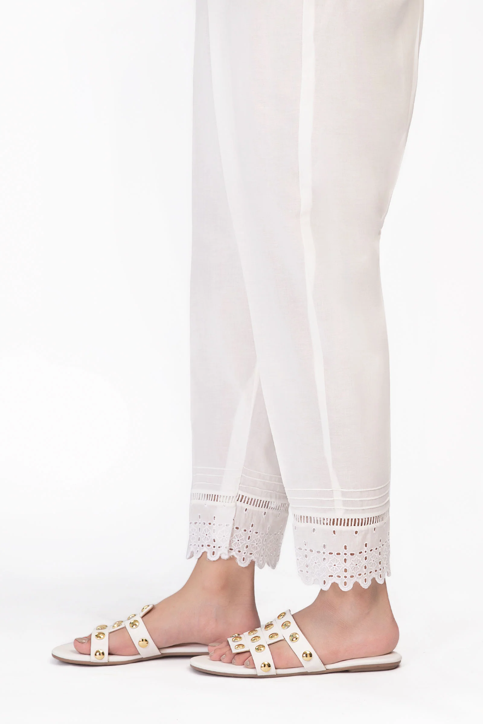 Embroidered Cambric Trouser | MB-EA23-165 - Image 2