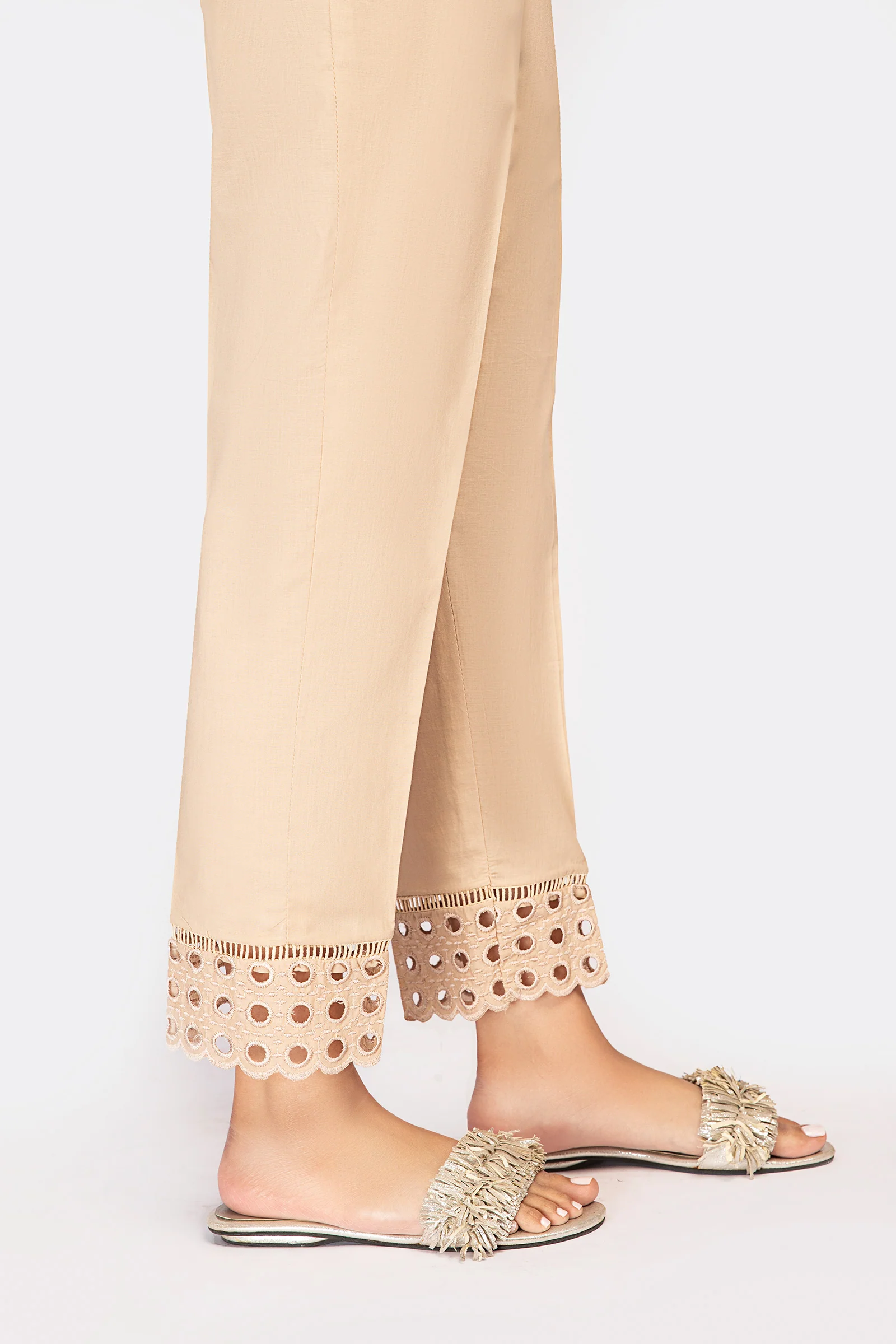 Embroidered Cambric Trouser - Image 2