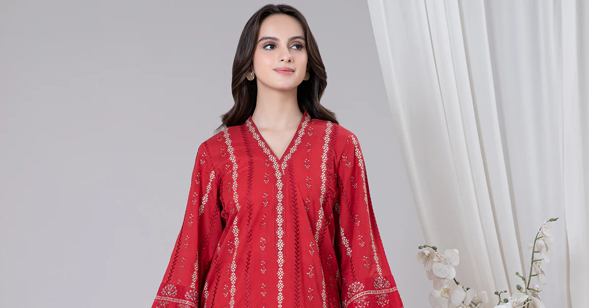 2 Piece Embroidered Lawn Suit - Image 8