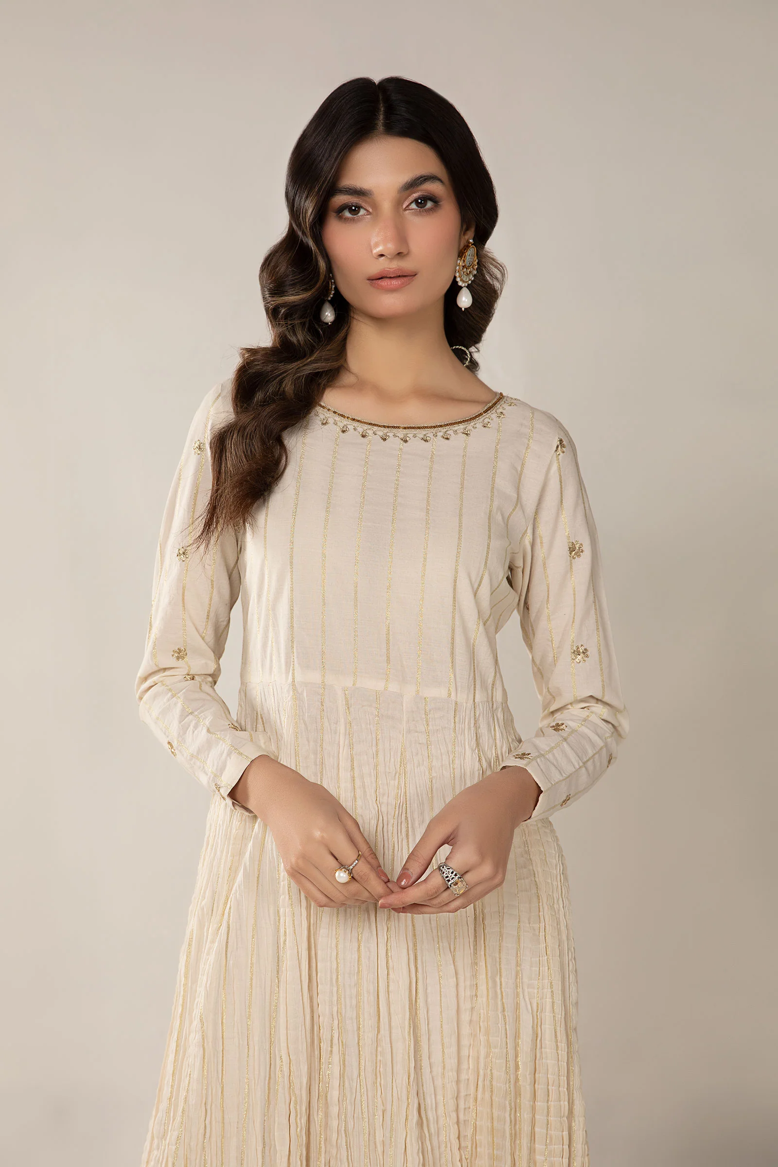 Embroidered Cotton Pishwas | MB-F23-205 - Image 2
