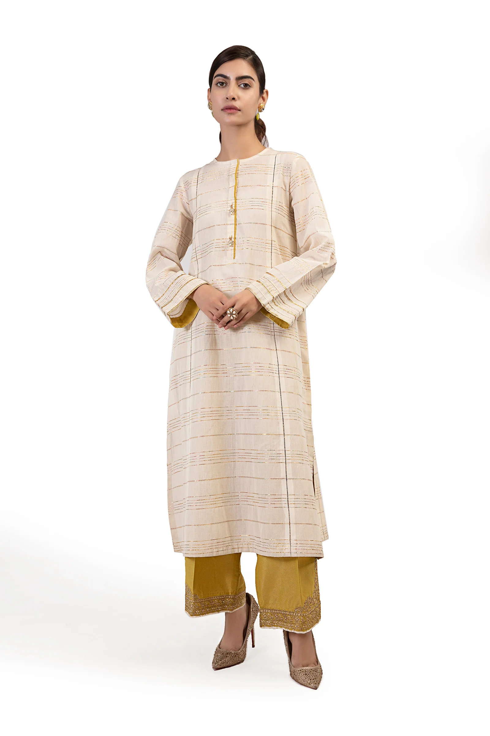 2 Pc Dyed Jacquard Suit | MB-F23-208 - Image 6