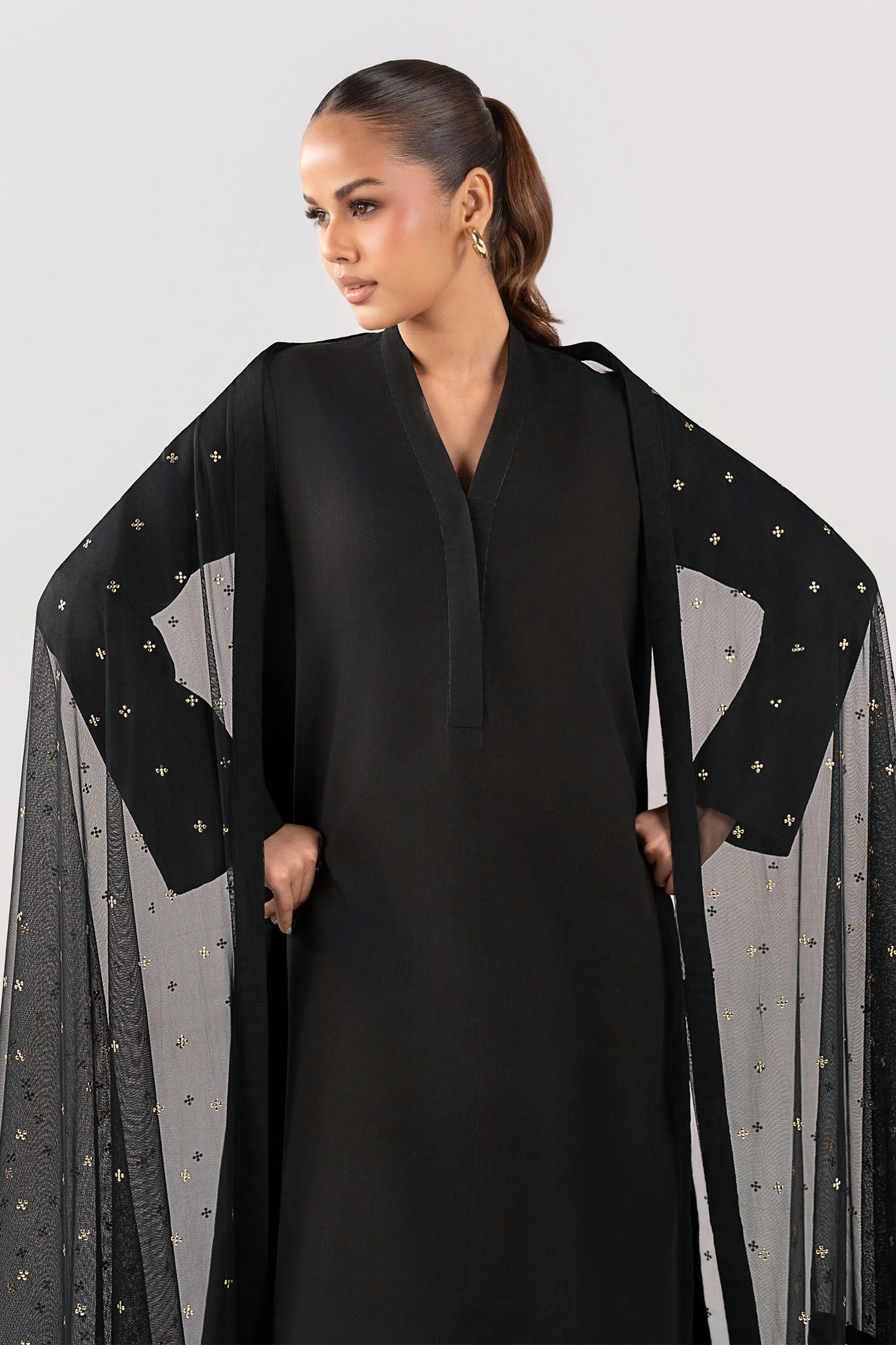 Embellished Net Dupatta - Image 3