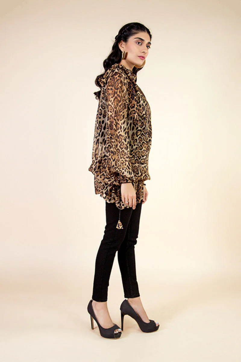 Shirt Cheetah Print MB-SS22-123 - Image 3