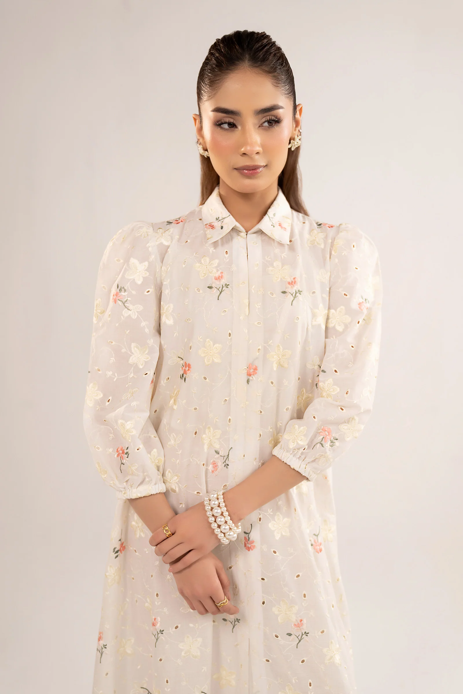 Embroidered Lawn Dress - Image 3