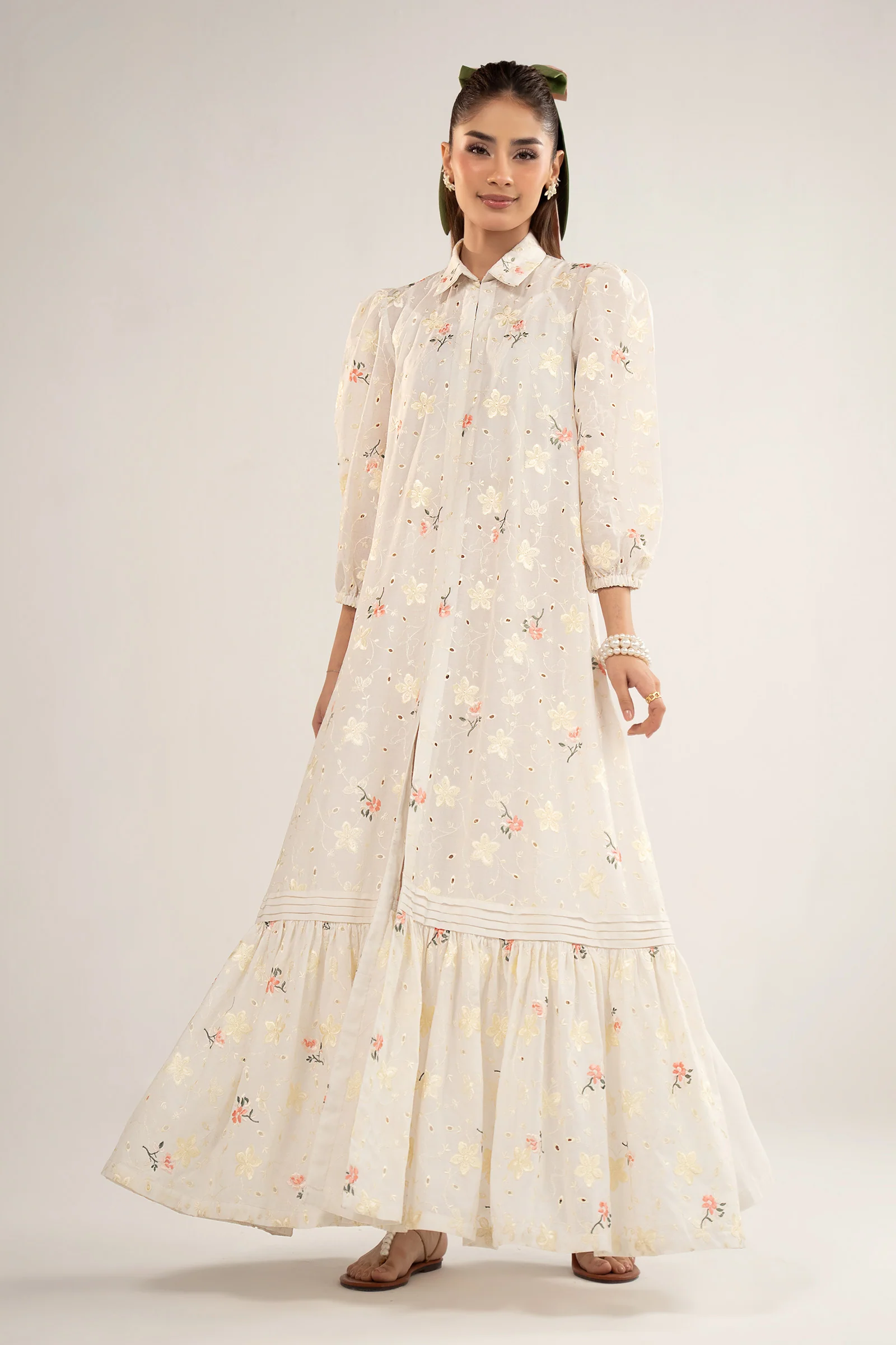 Embroidered Lawn Dress - Image 4