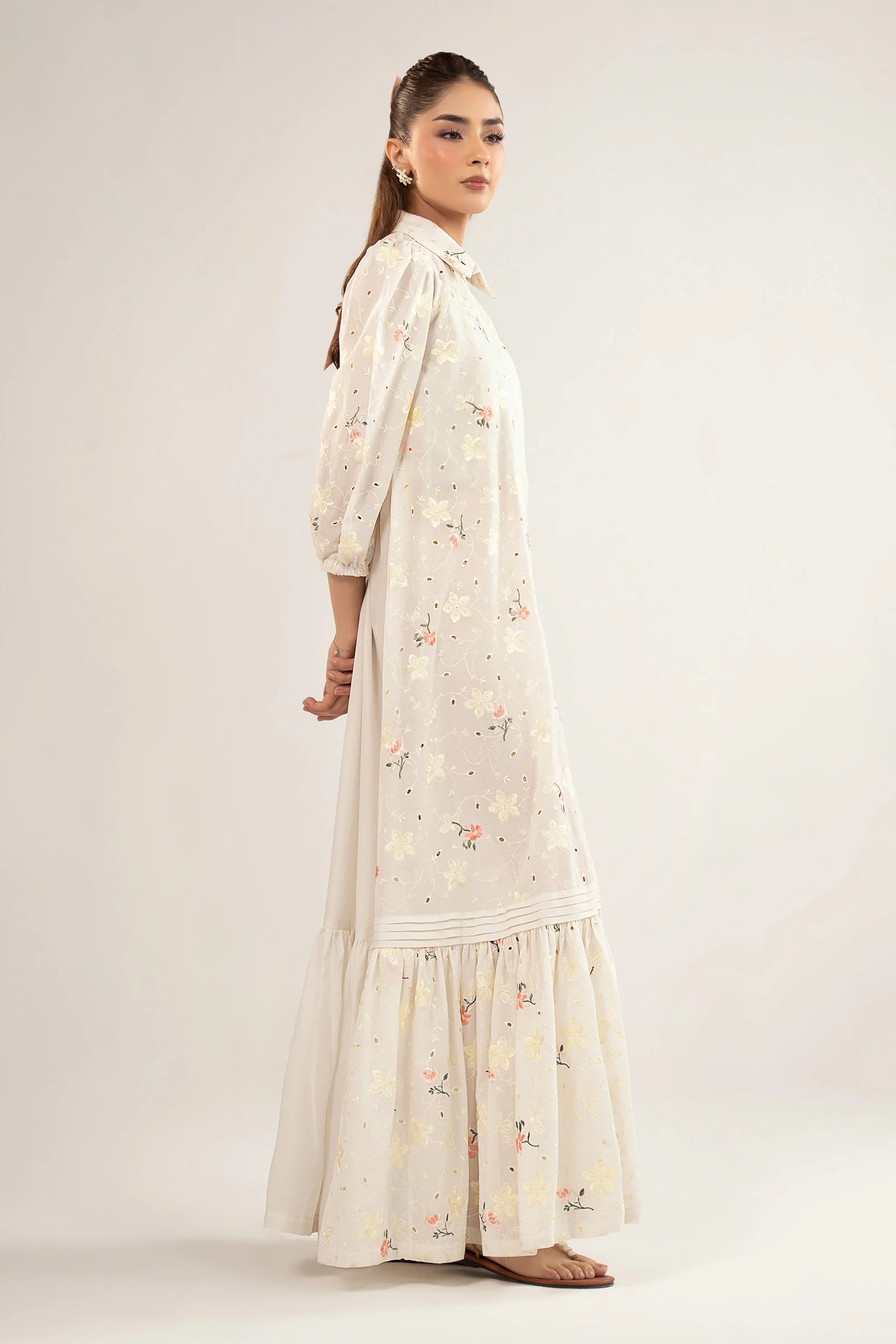 Embroidered Lawn Dress - Image 6