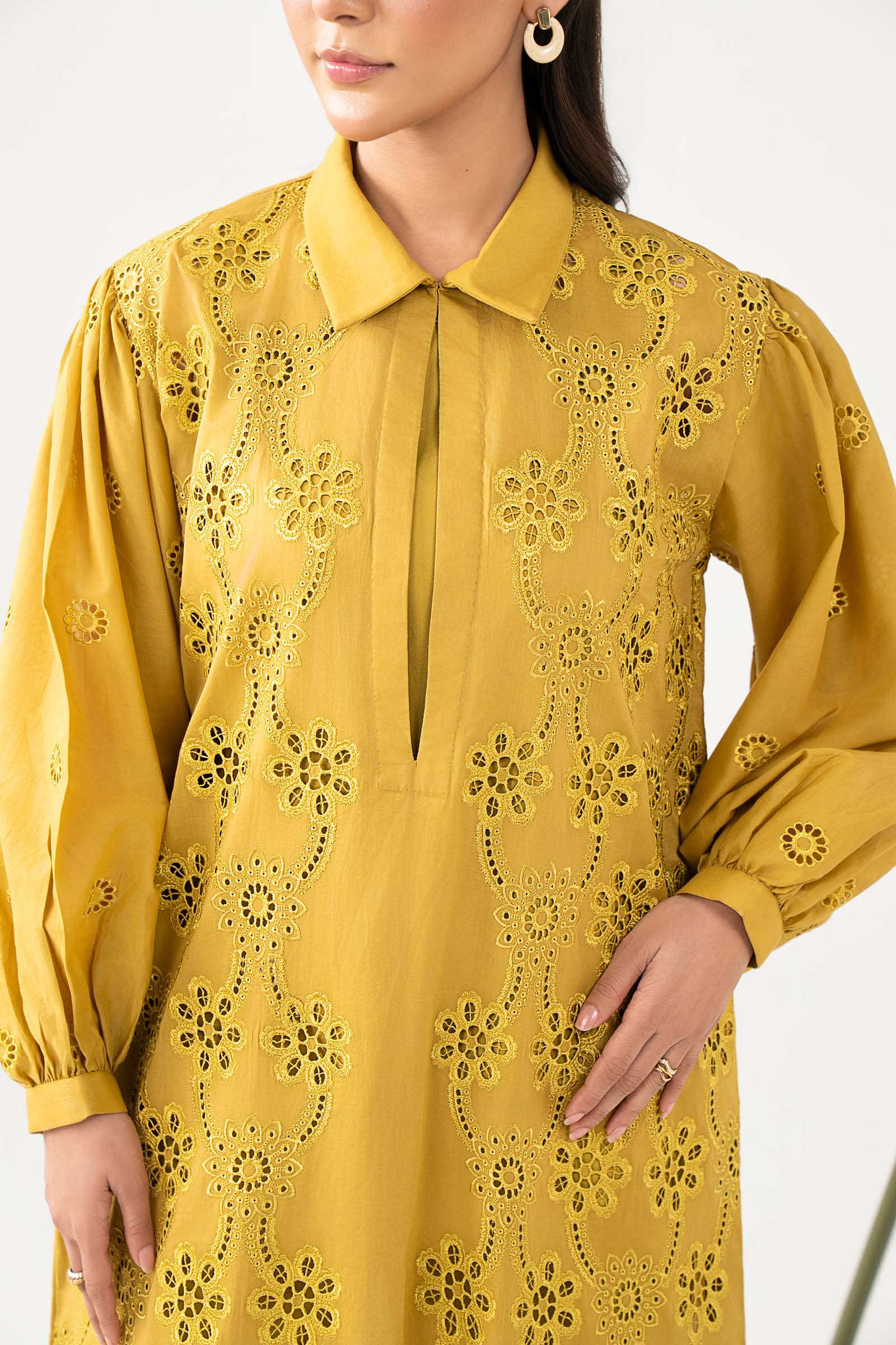Embroidered Arabic Lawn Dress - Image 5