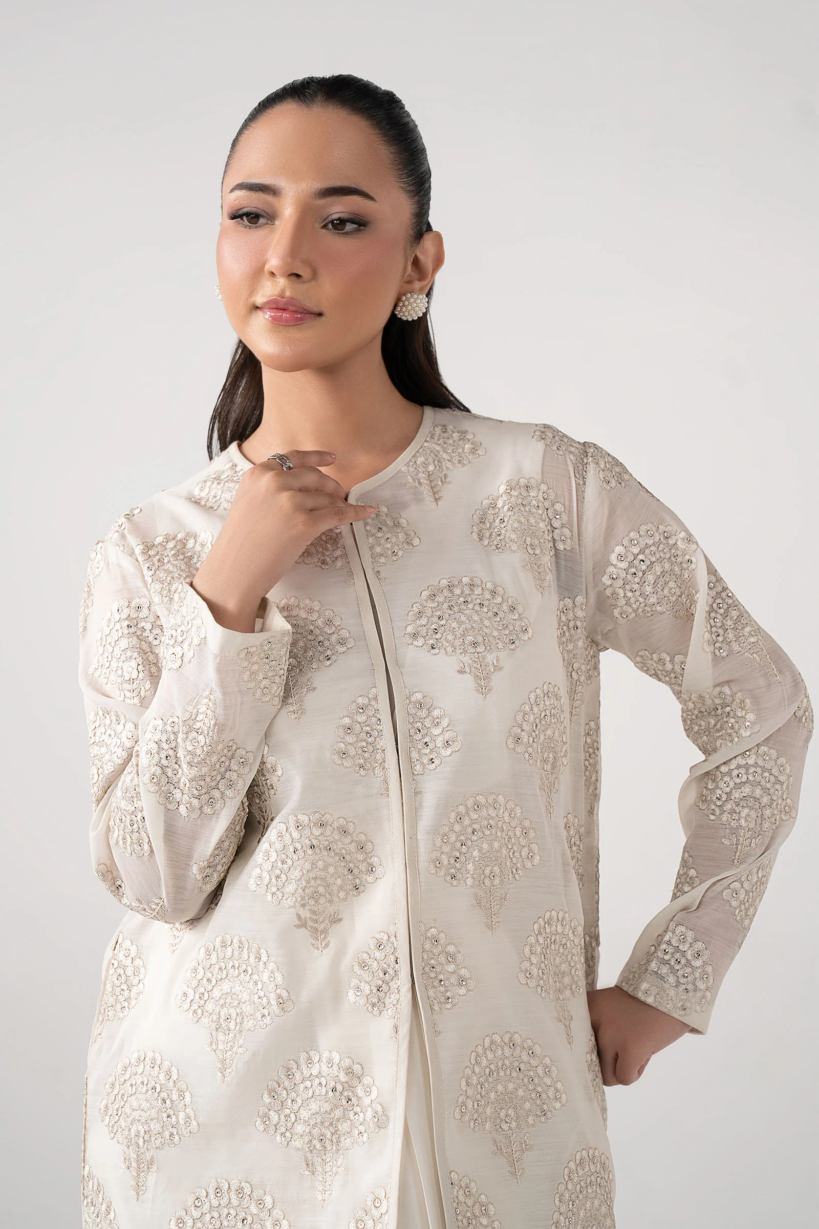 3 Piece Paper Lawn Suit - Image 2