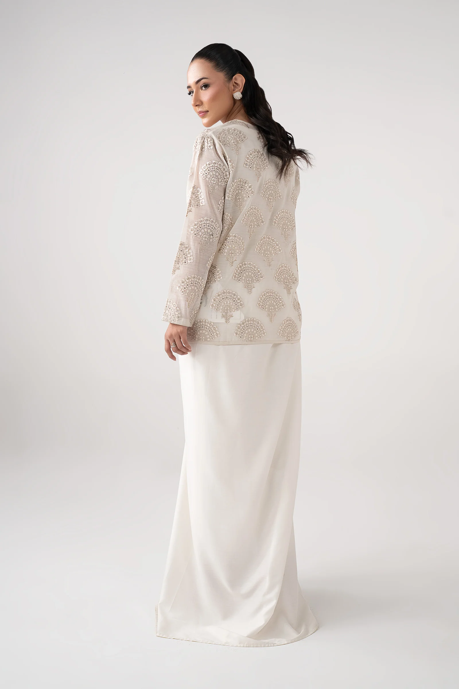3 Piece Paper Lawn Suit - Image 7
