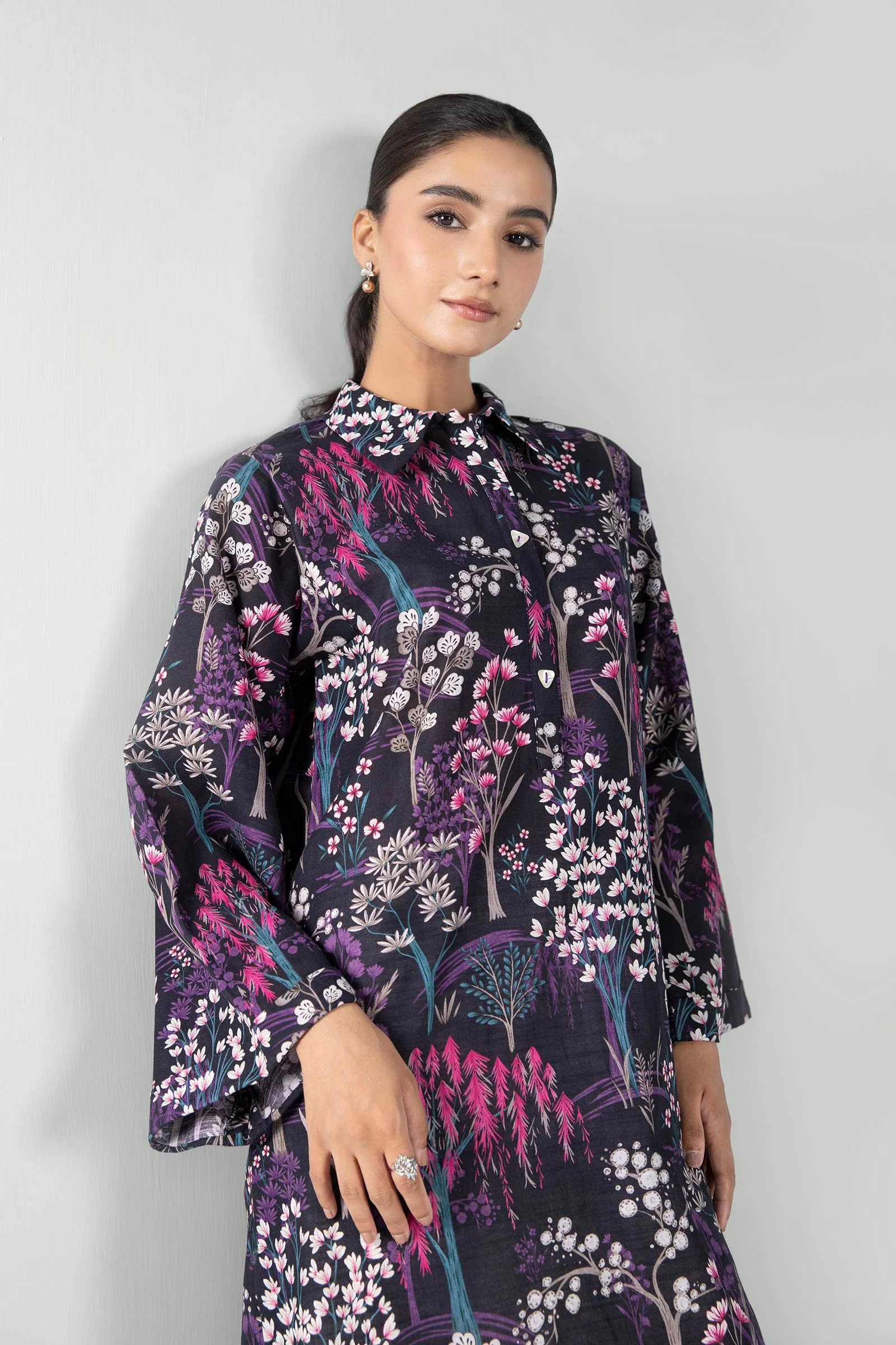 1 Piece - Khaddar Shirt | MB-US23-205-B - Image 2
