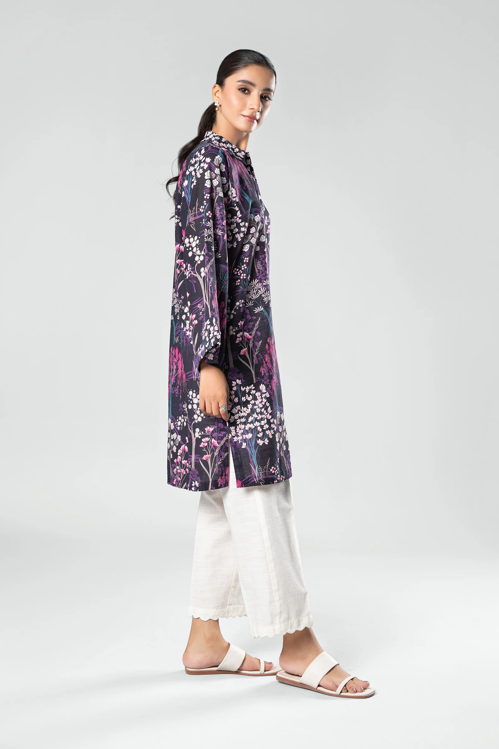 1 Piece - Khaddar Shirt | MB-US23-205-B - Image 4