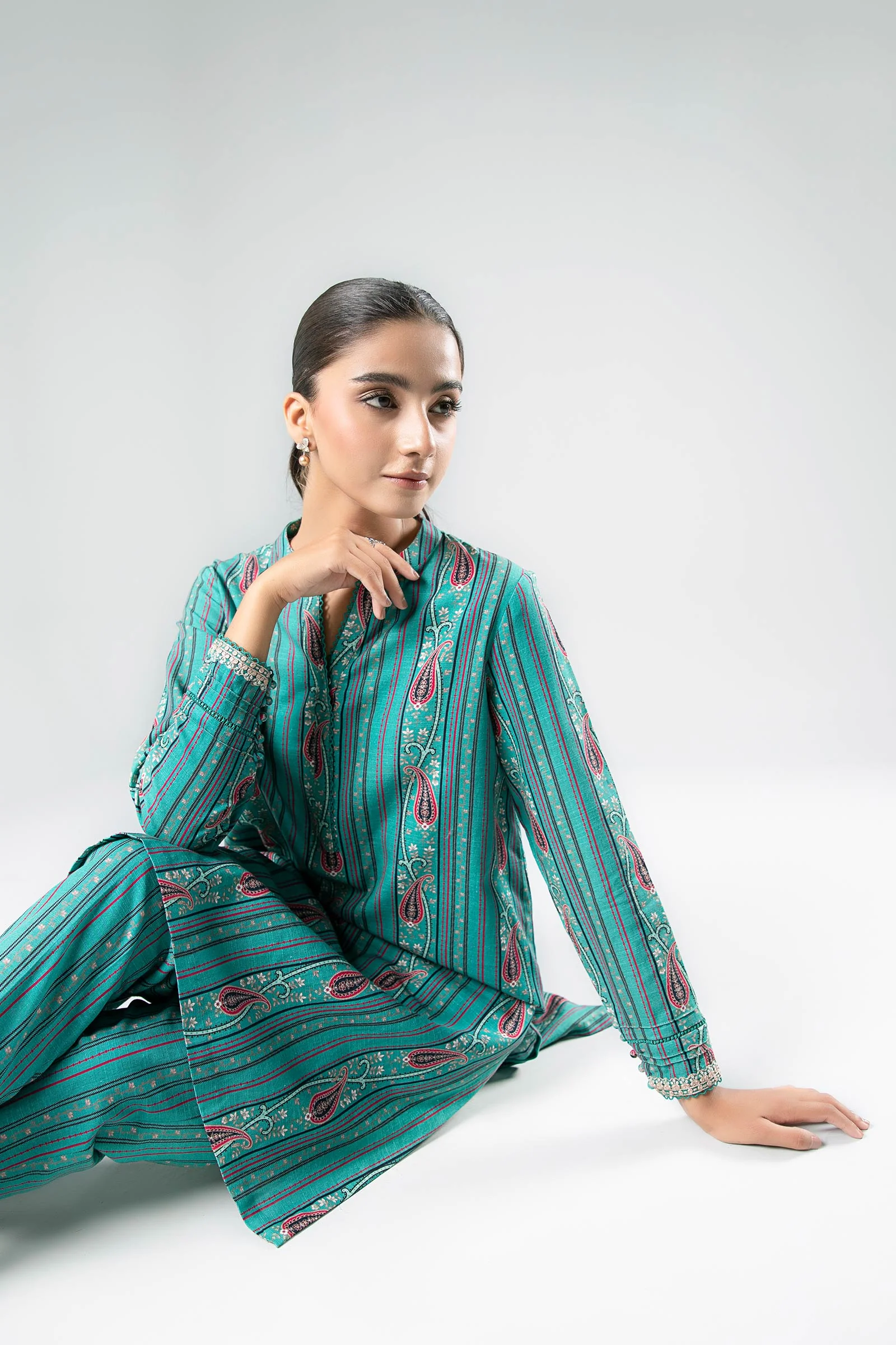2 Piece - Khaddar Suit | MB-US23-206-B - Image 6