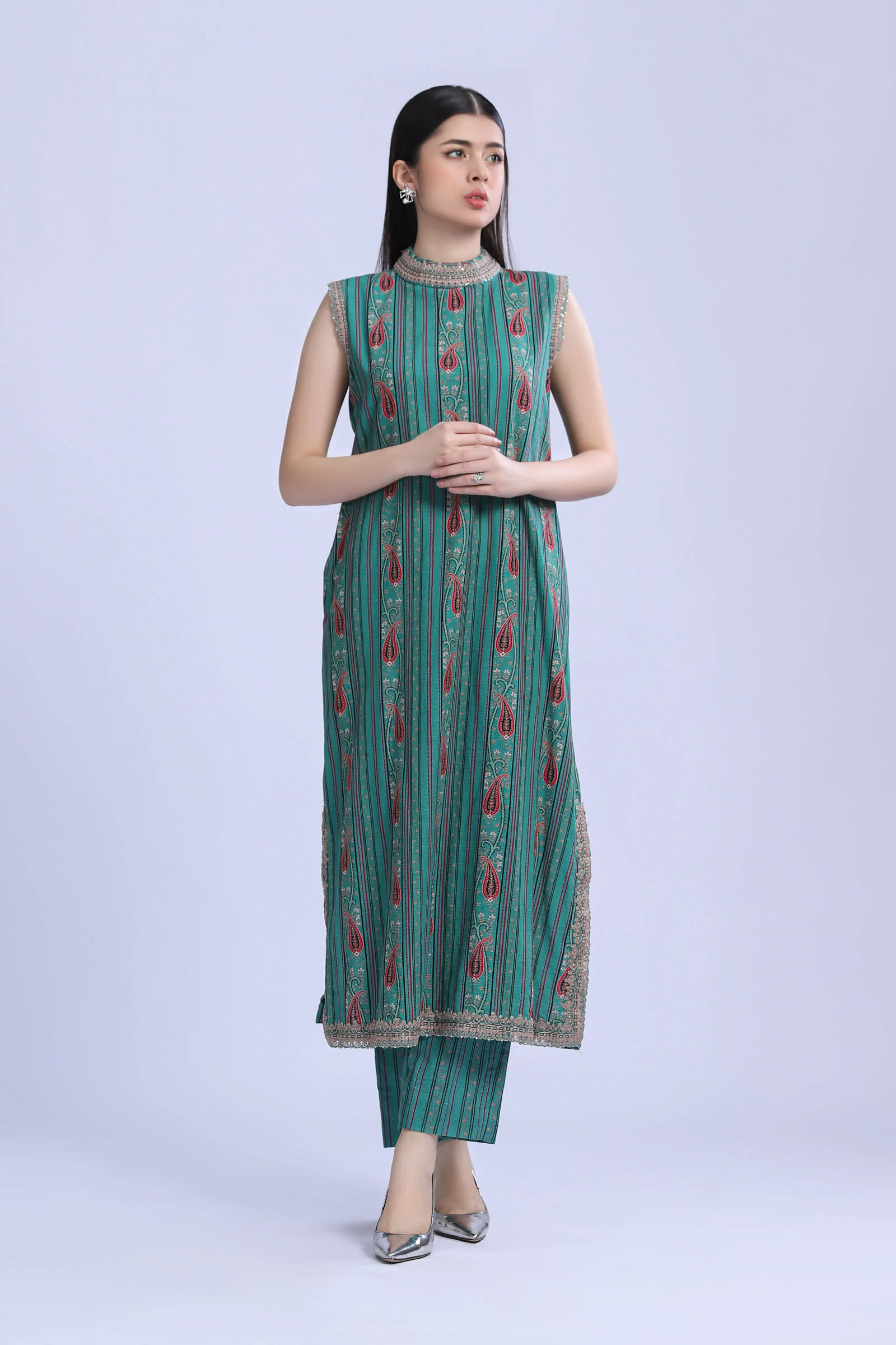 2 Piece - Khaddar Suit | MB-US23-206-B - Image 7