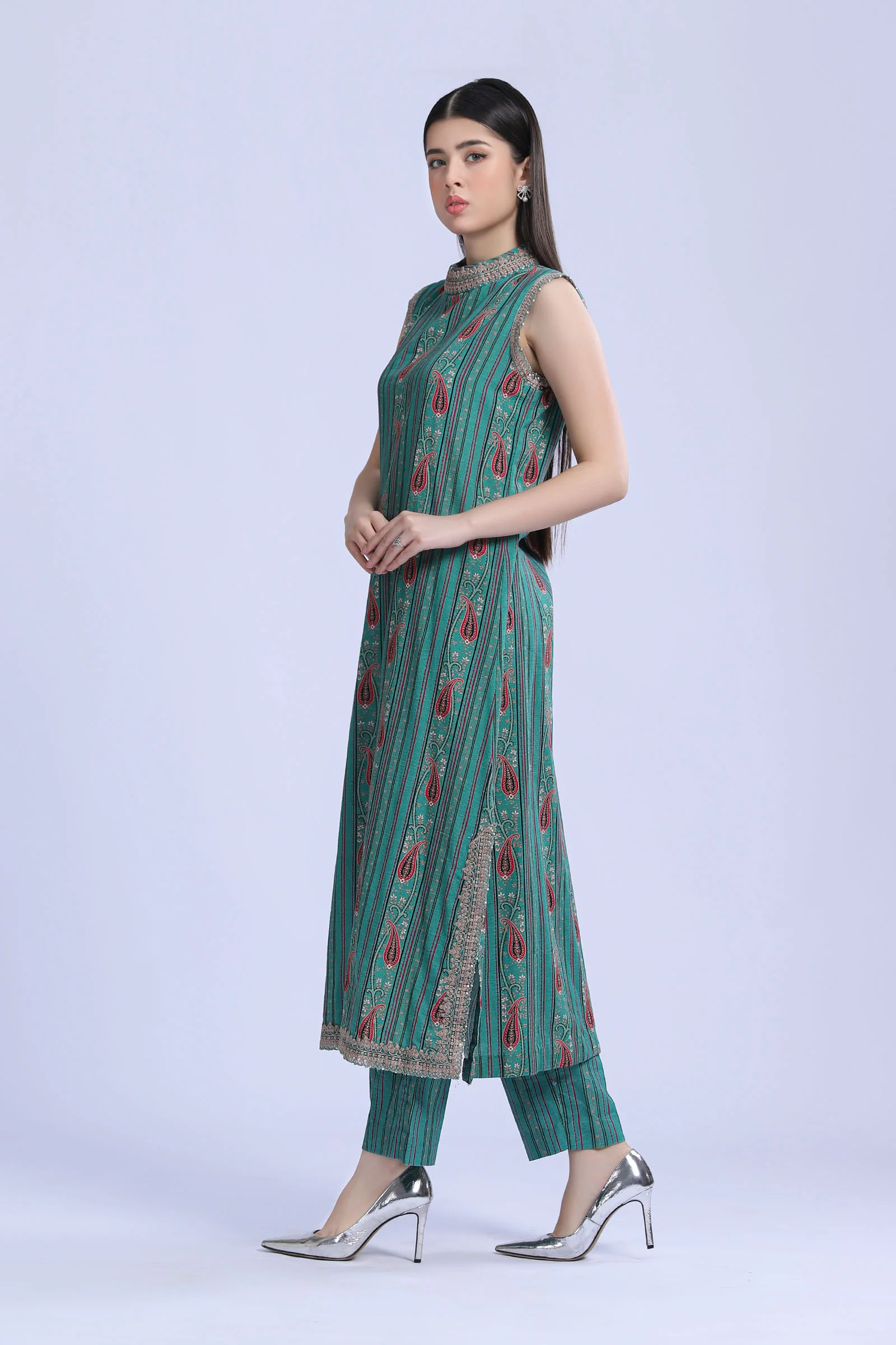 2 Piece - Khaddar Suit | MB-US23-206-B - Image 9