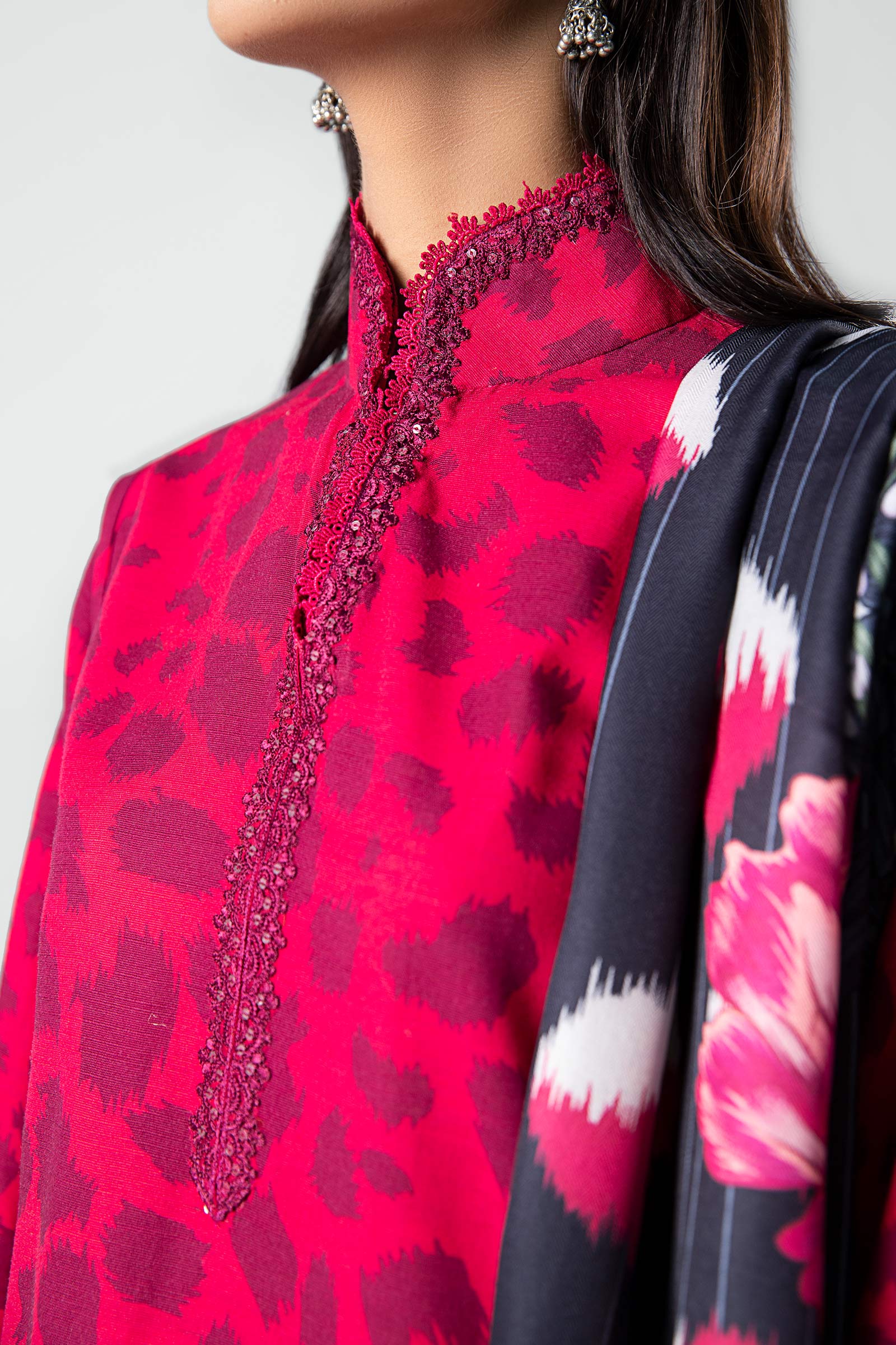 3 Piece - Khaddar Suit | MB-US23-210-A - Image 4