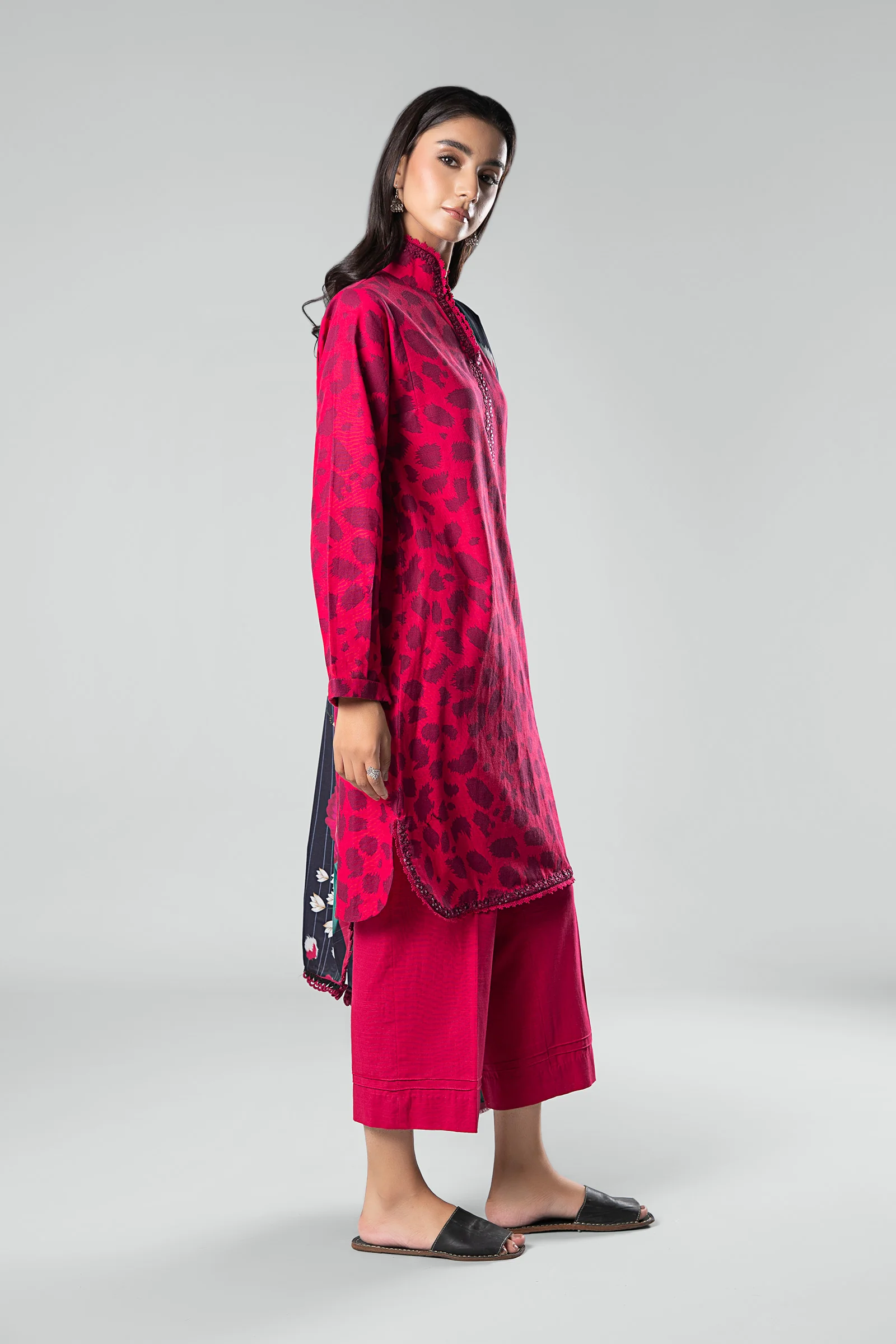 3 Piece - Khaddar Suit | MB-US23-210-A - Image 6