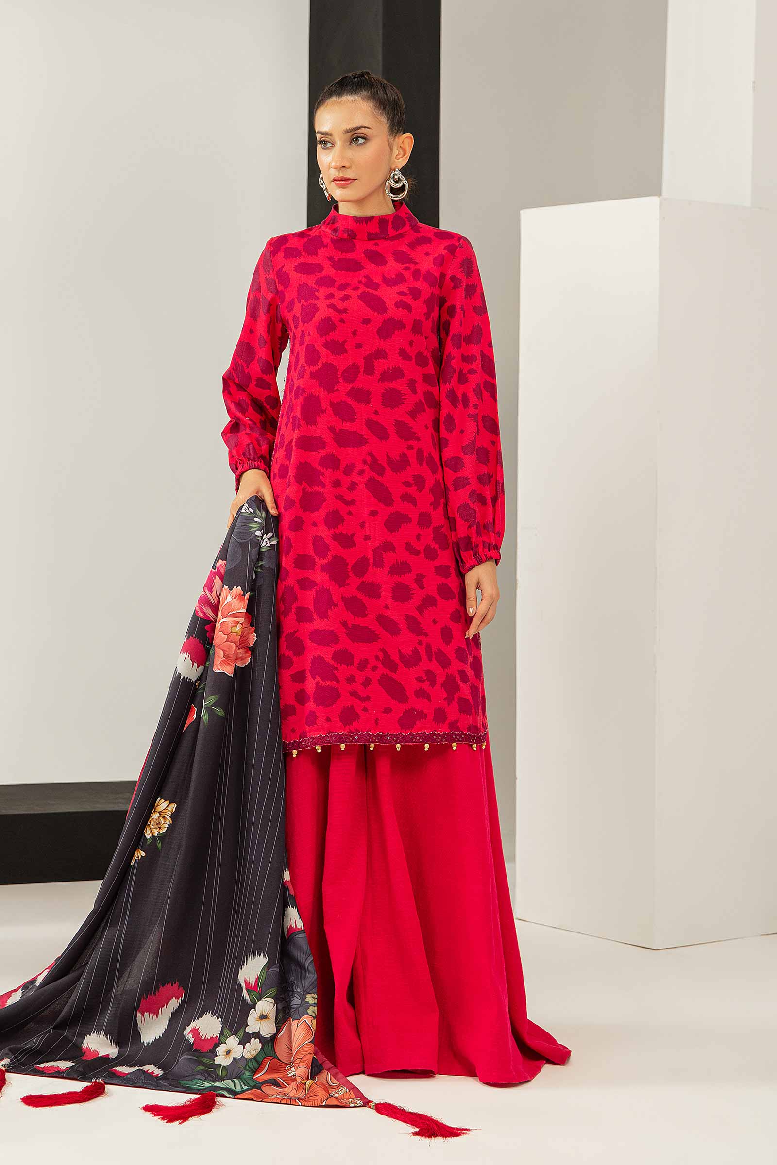 3 Piece - Khaddar Suit | MB-US23-210-A - Image 7
