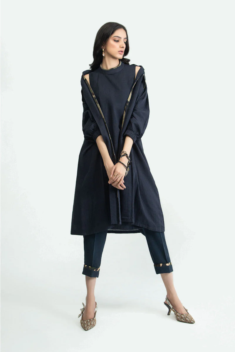 Shirt Navy Blue MB-W22-148 - Image 2