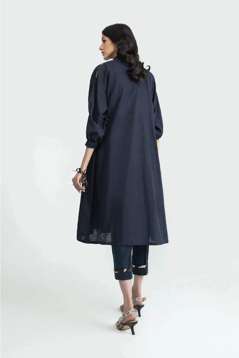 Shirt Navy Blue MB-W22-148 - Image 4