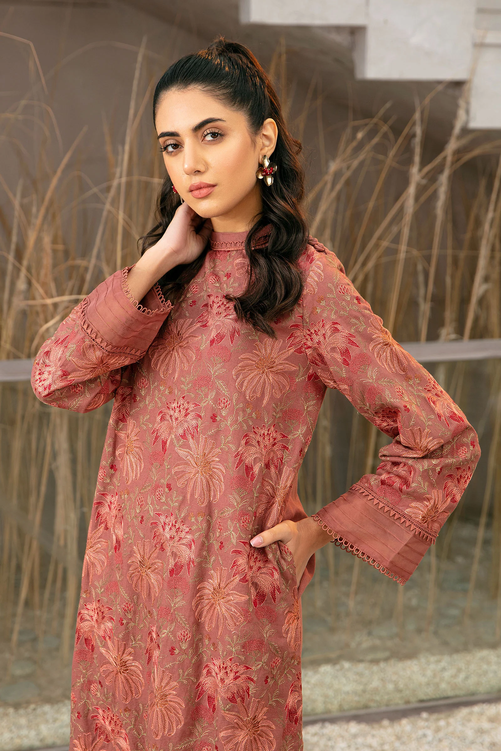 Shirt Teal Rose MB-W22-277 - Image 2