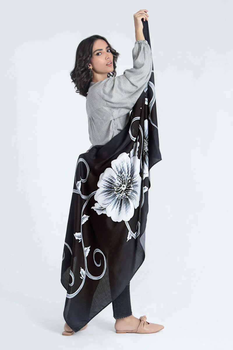 Scarf Black MB-W22-337 - Image 2
