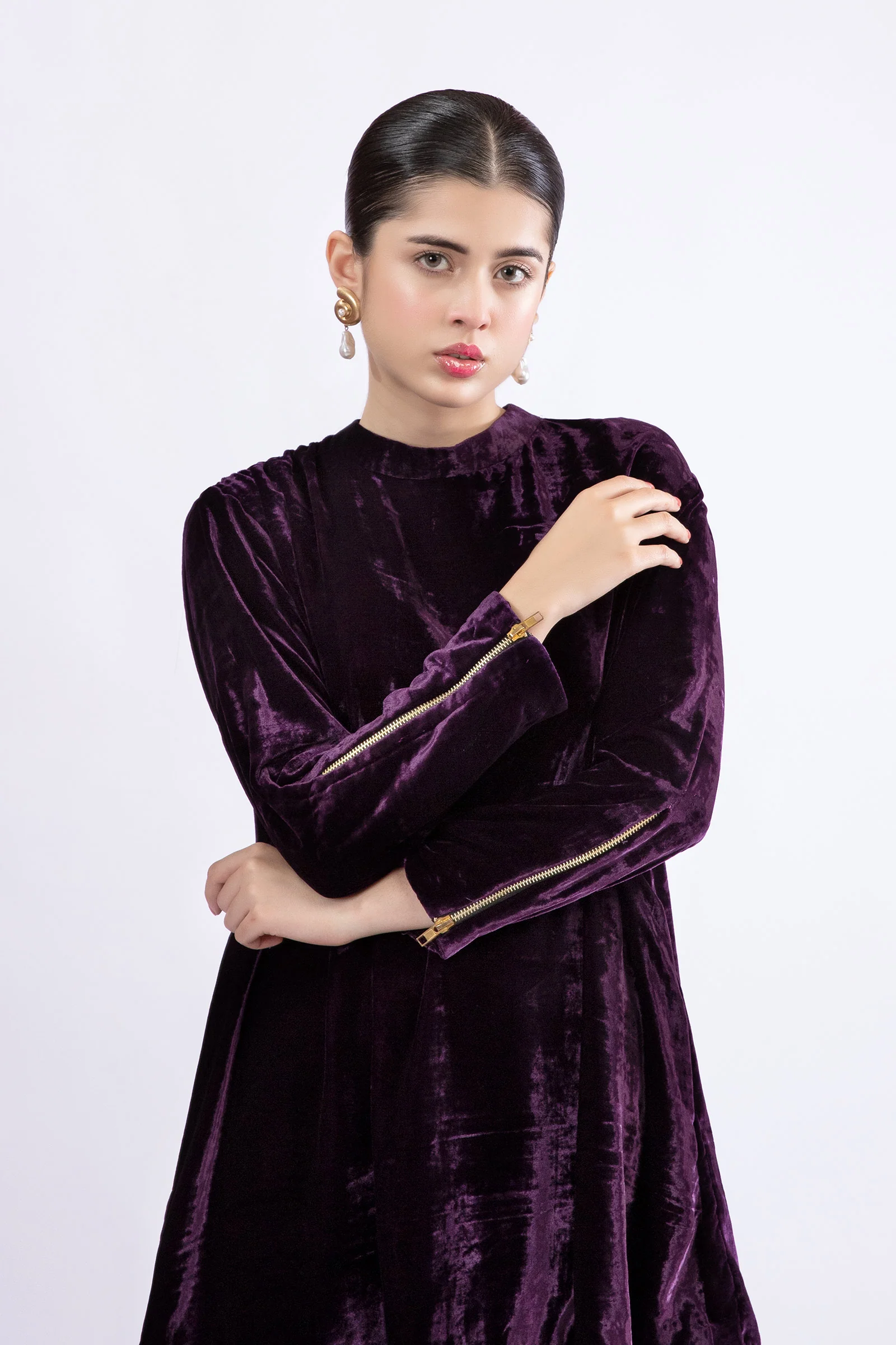 2 Pc Dyed Velvet Suit
