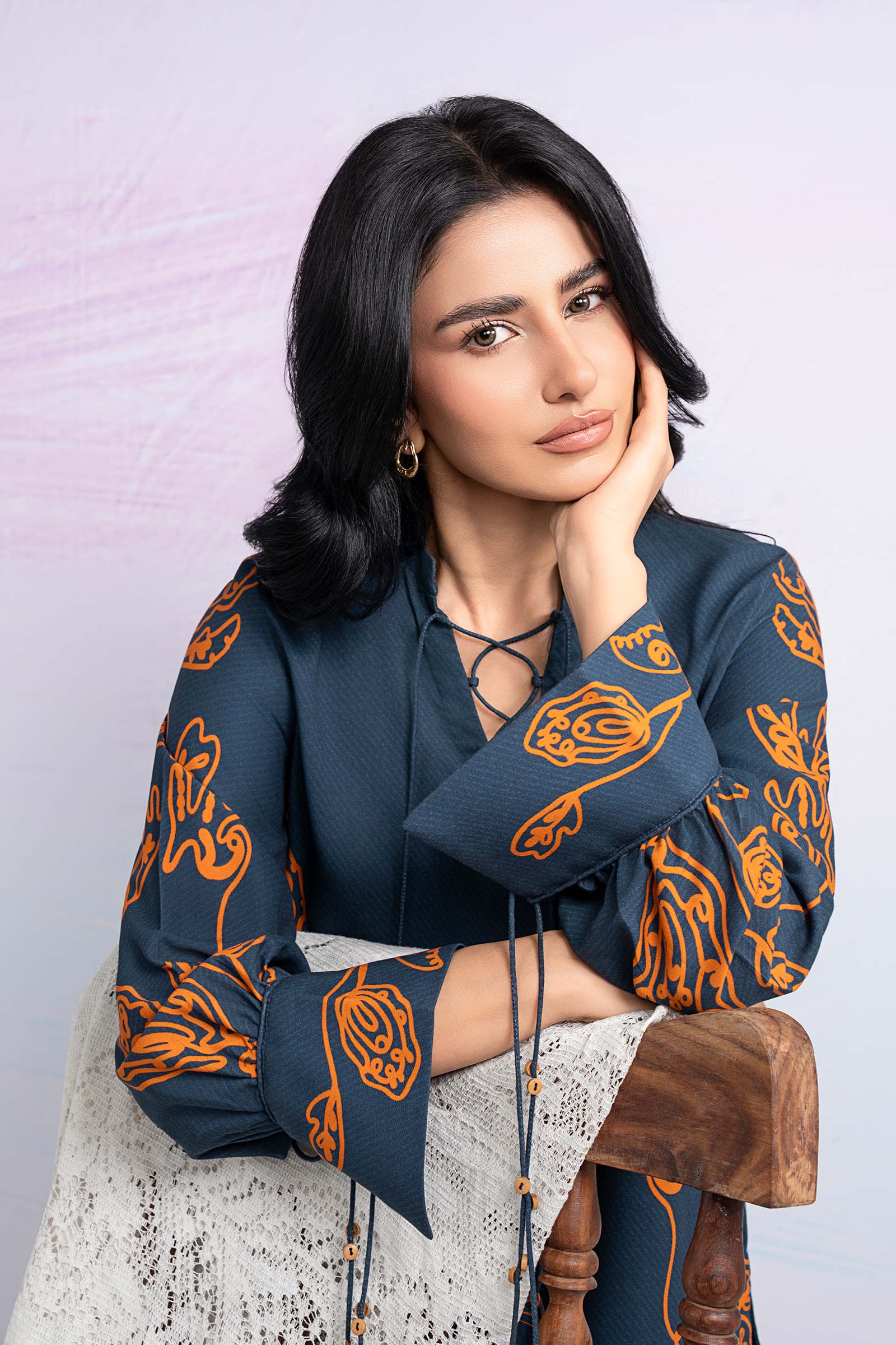 2 Pc Printed Twill Suit - Image 2