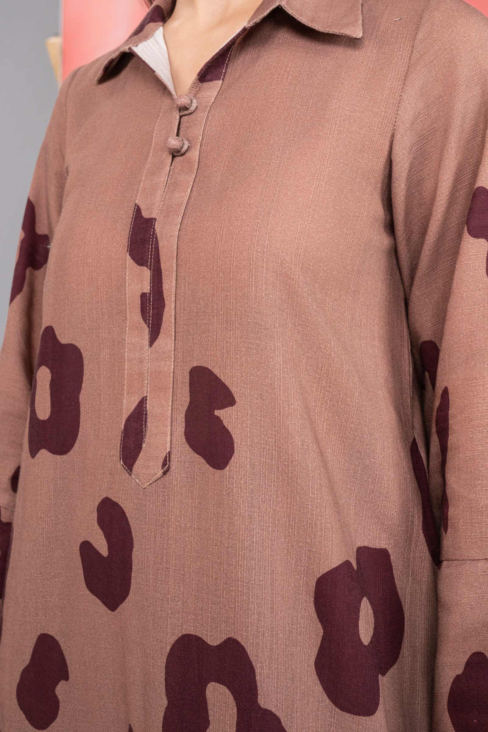 2 Pc Printed Khaddar Suit - Image 4