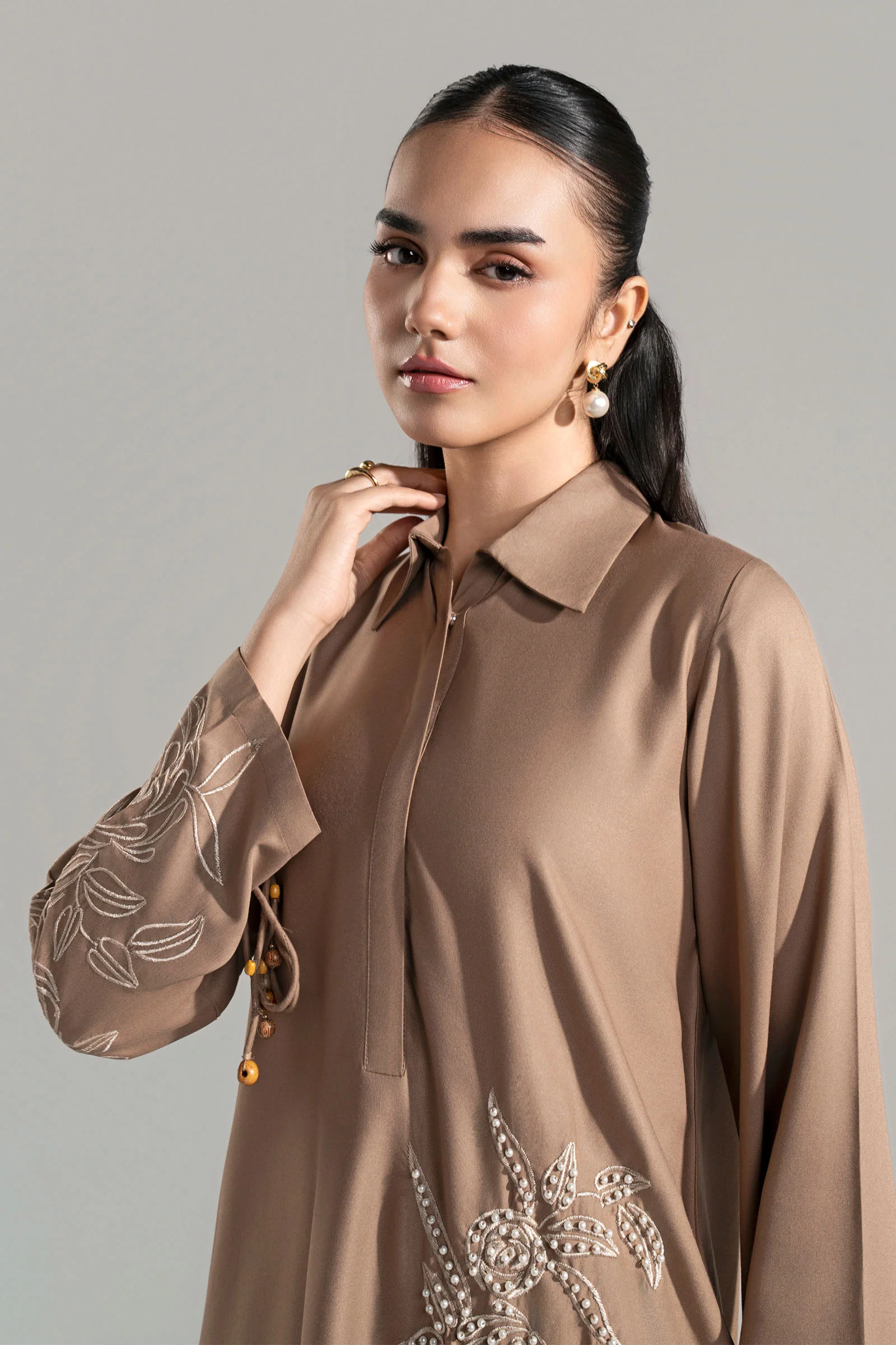 2 Pc Embroidered Twill Suit - Image 2