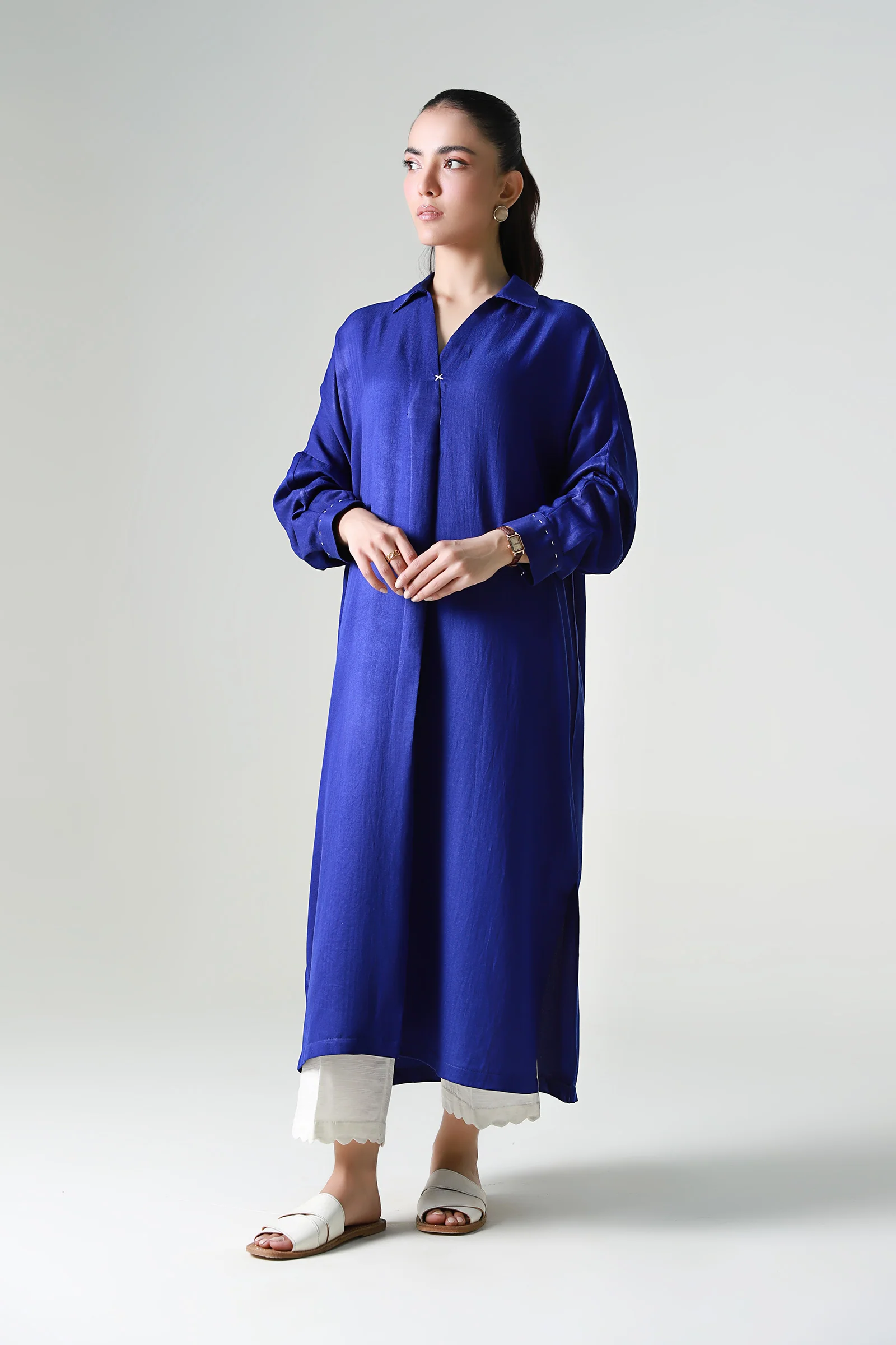 Dyed Herringbone Tunic - Image 2