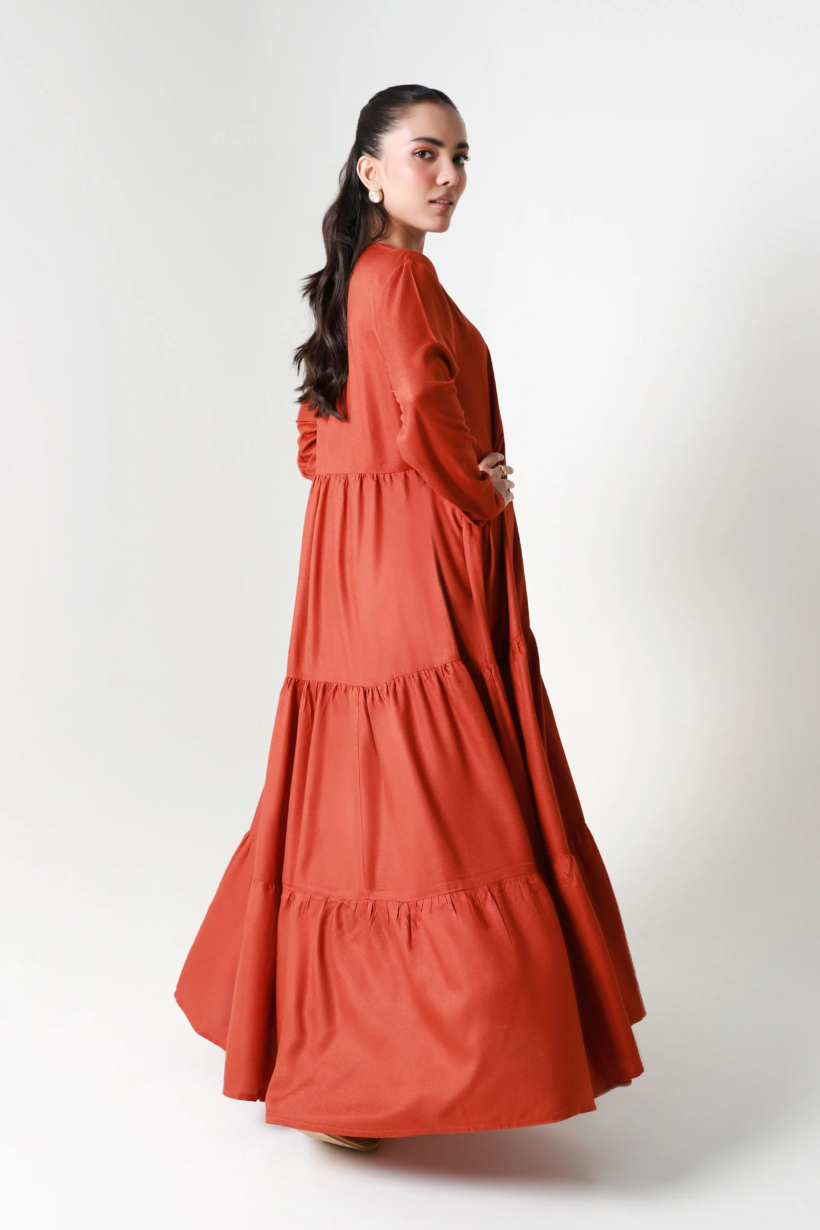 Dyed Twill Dress - Image 6