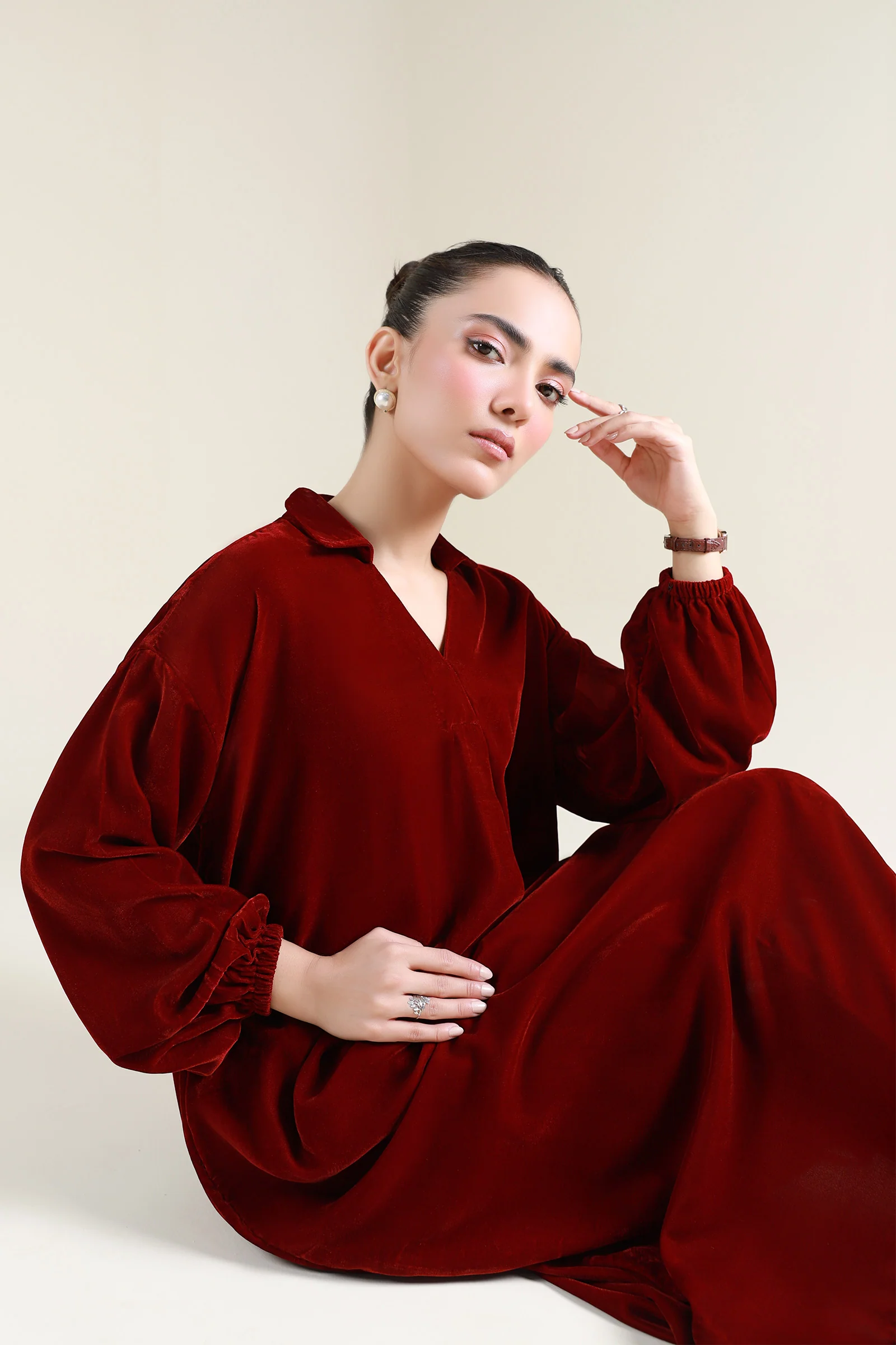 Dyed Velvet Shirt - Image 2