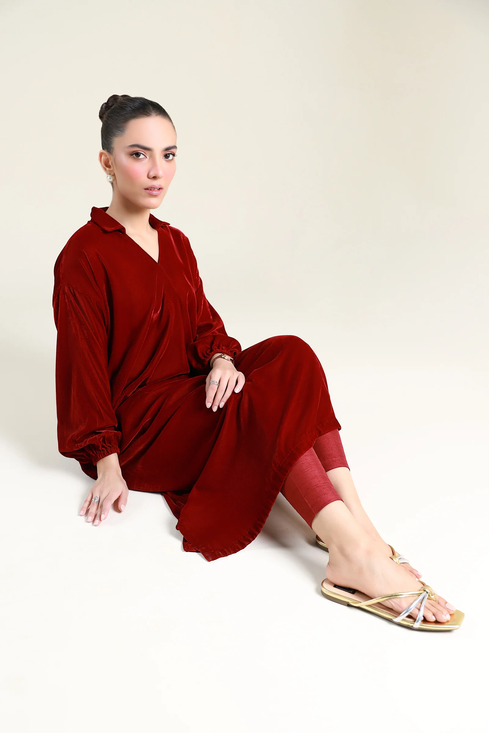 Dyed Velvet Shirt - Image 4