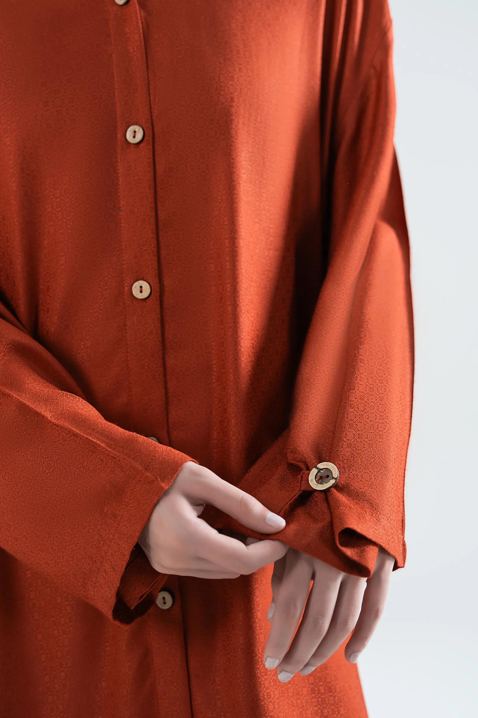 2 Pc Dyed Linen Suit - Image 3