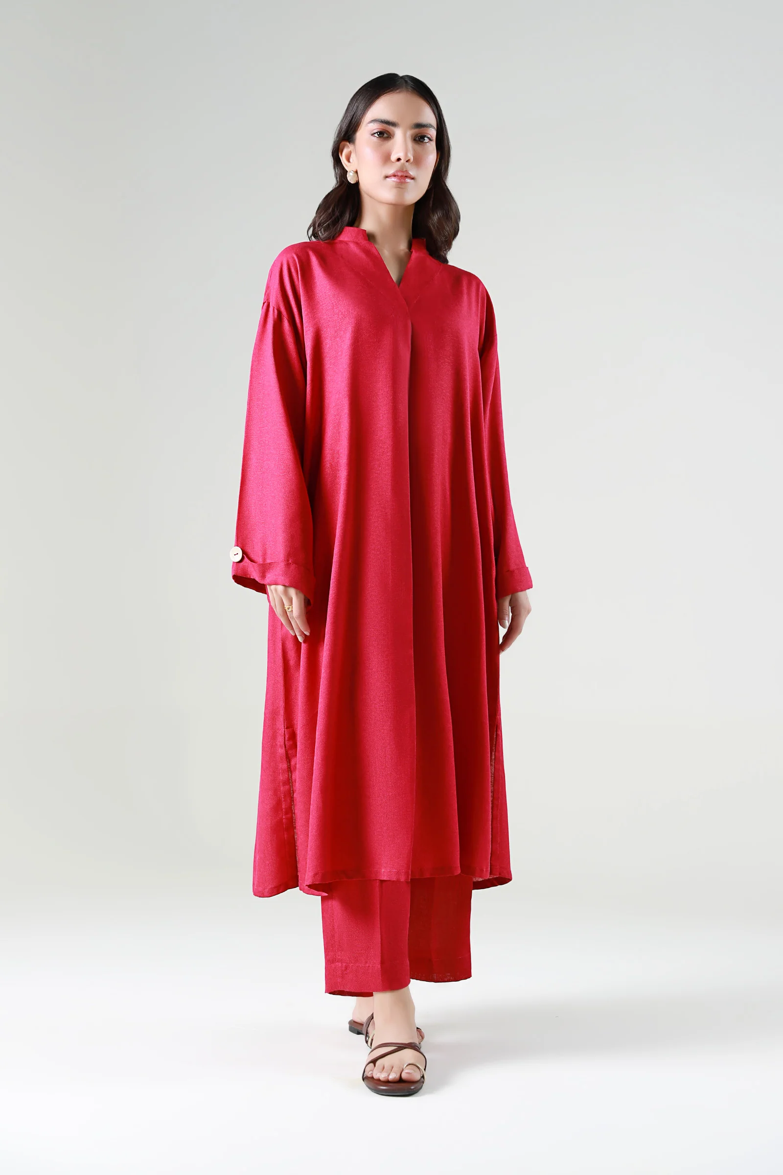 2 Pc Dyed Karandi Suit