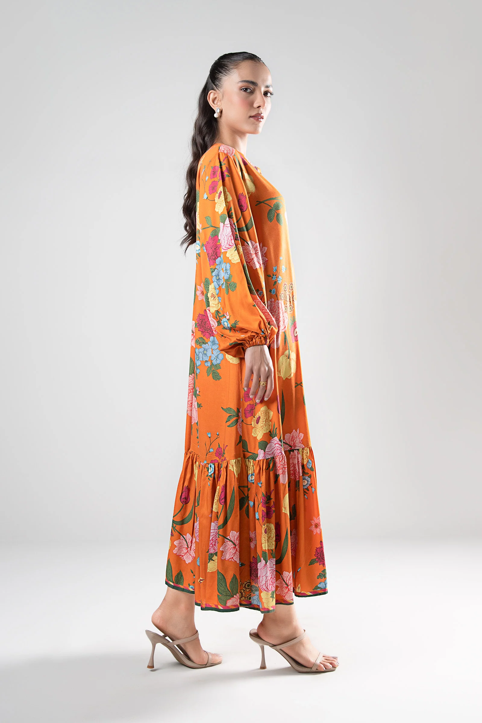 Printed Viscose Dress - Image 3