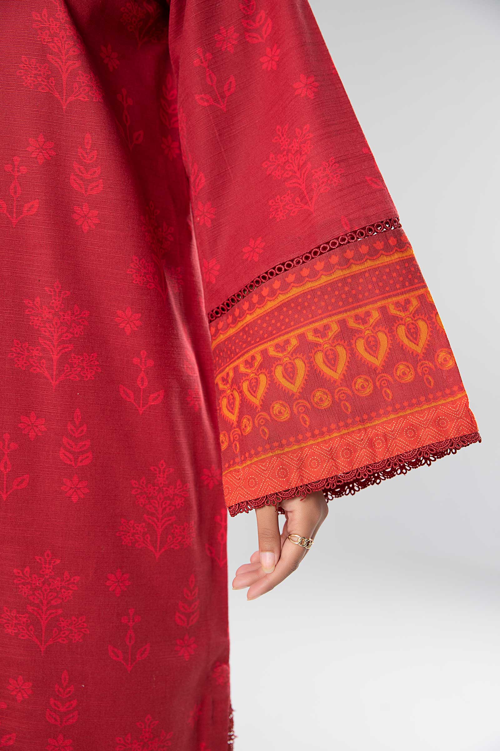 2 Pc Printed Linen Suit - Image 10