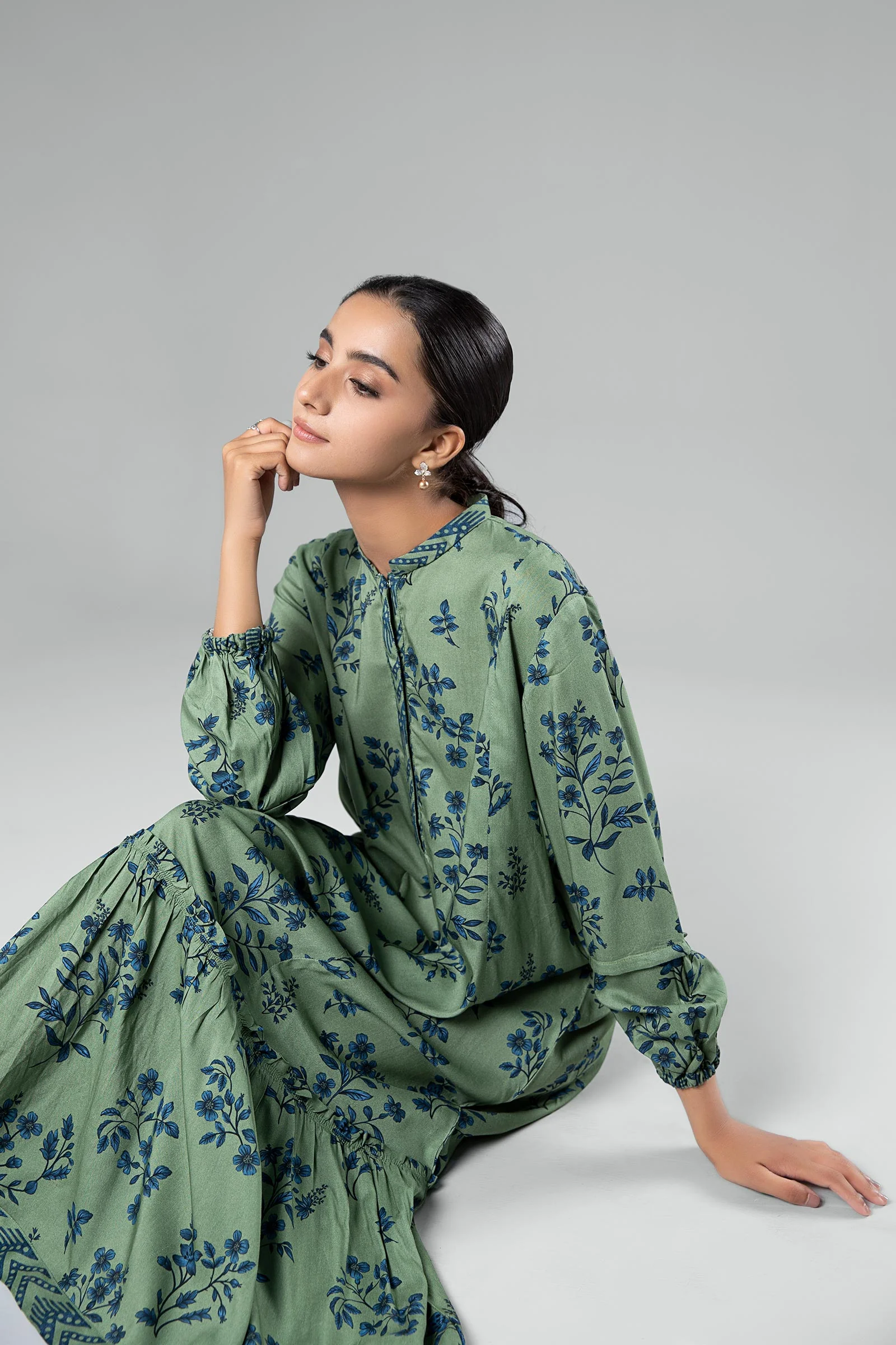 Printed Linen Dress