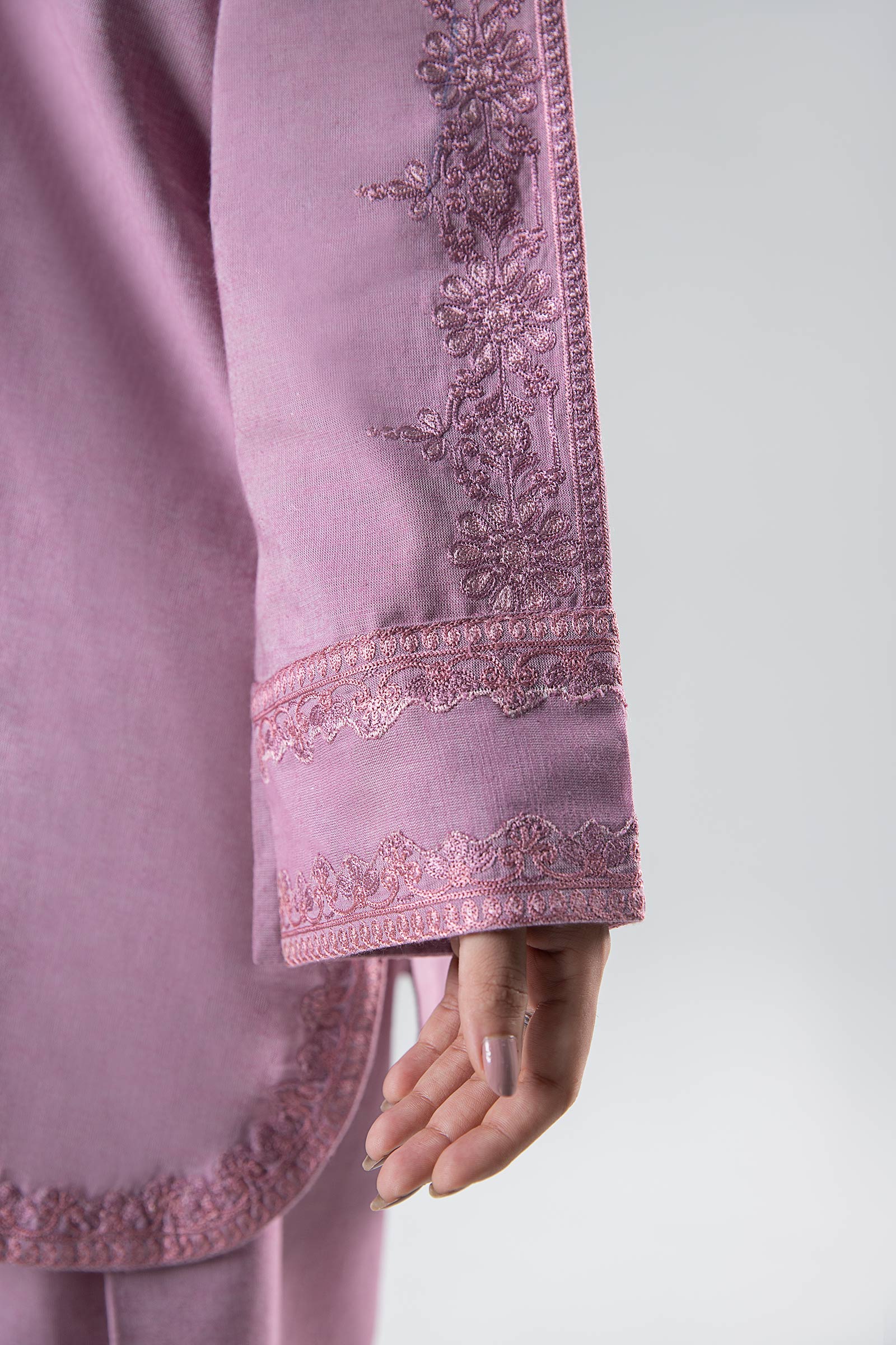2 Pc Embroidered Yarn Dyed Suit - Image 6